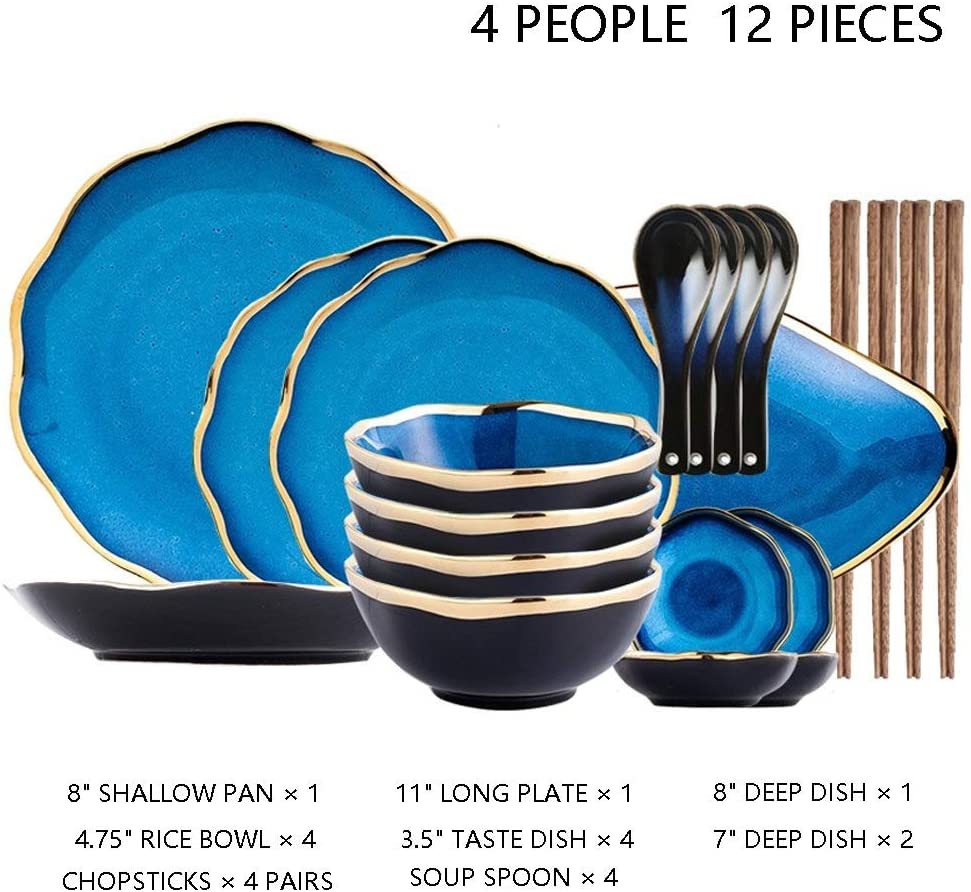 سرویس غذاخوری 21 تکه 21-Piece Dinner Sets Porcelain Dinnerware Set - ارسال 15 الی 20 روز کاری