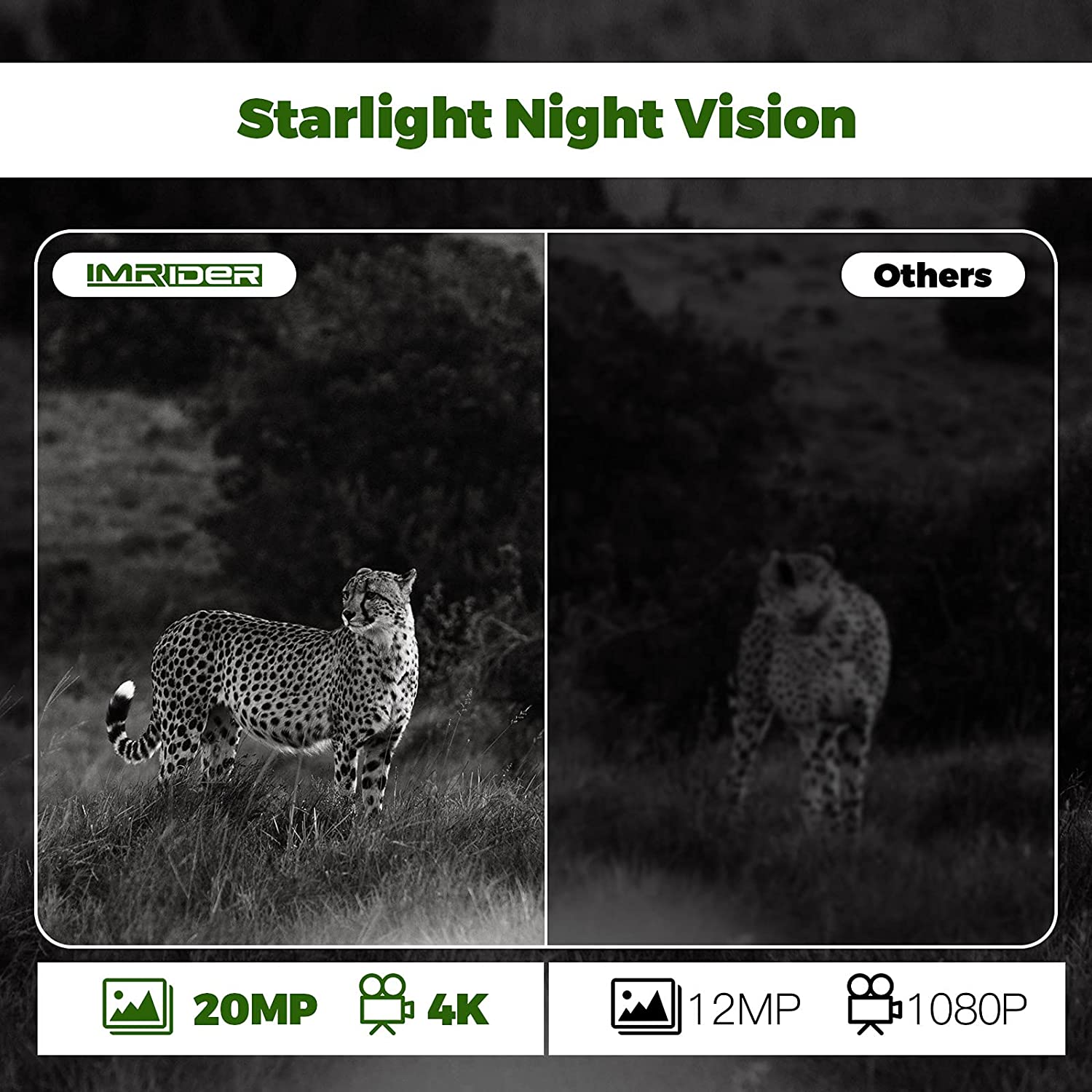 دوربین فیلم برداری حیات وحش Imrider Trail Camera Wildlife Game Camera Dual - ارسال 15 الی 20 روز کاری