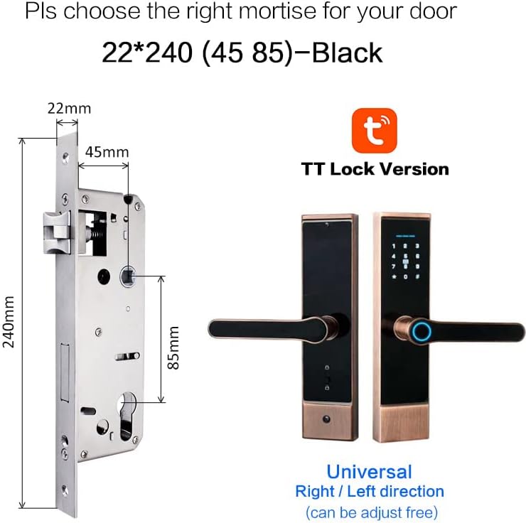 قفل درب هوشمند مدل Razuvious Smart Lock P10 - ارسال ۱۰ الی ۱۵ روز کاری