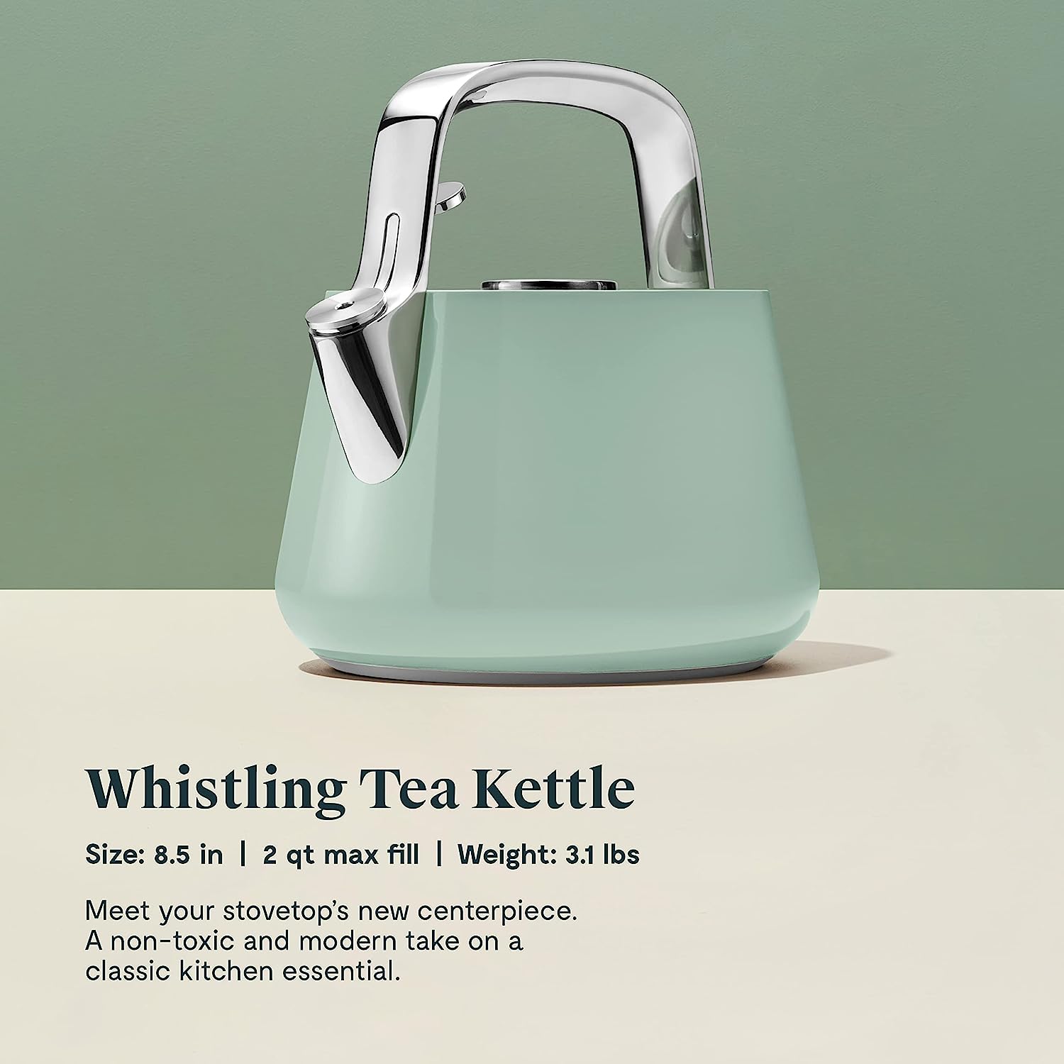 کتری چای سوت دار زیره 2 کوارت Caraway 2 Quart Whistling Tea Kettle - ارسال 10 الی 15 روز کاری