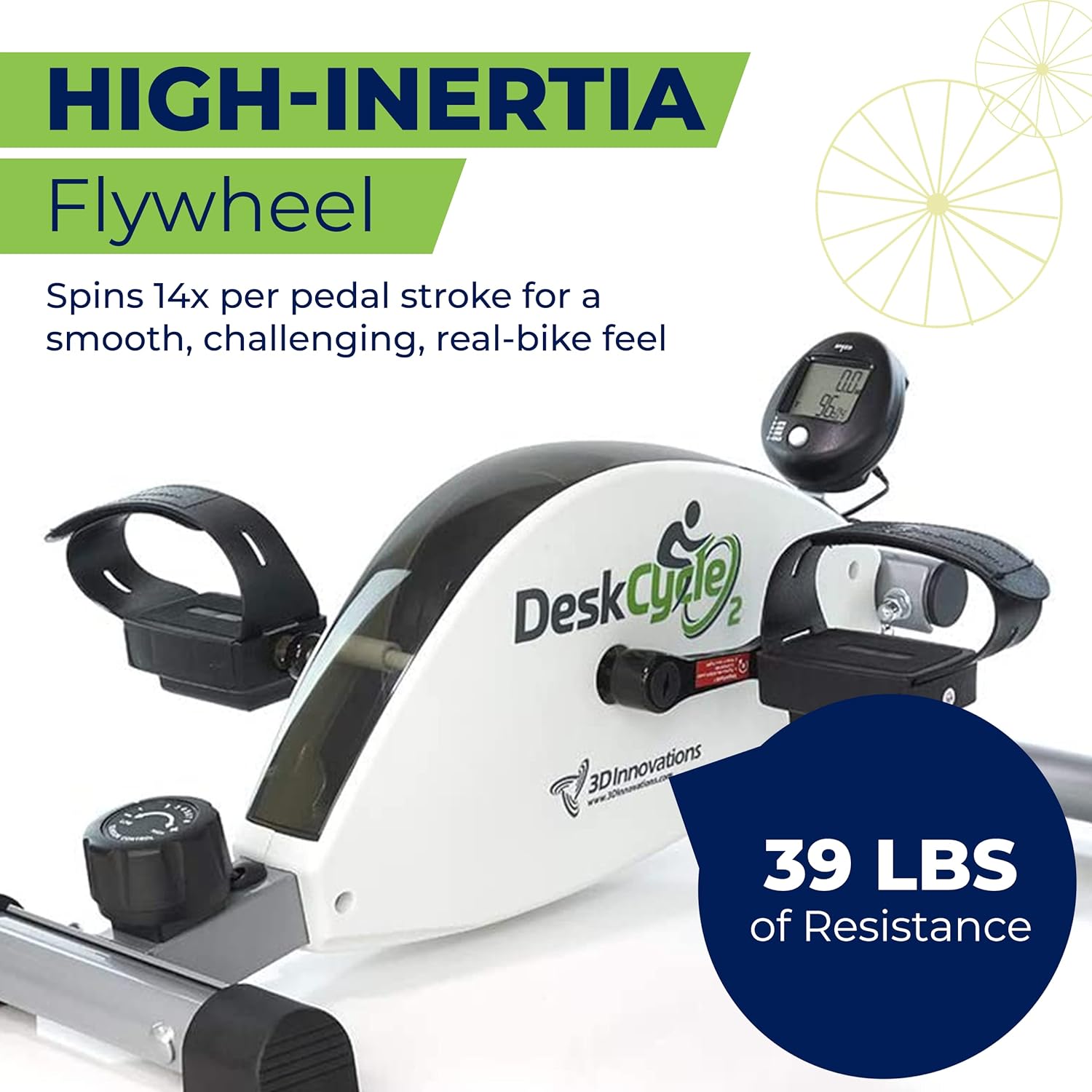 مینی دوچرخه ورزشی قابل حمل مدل DeskCycle 2 Under Desk Exercise - ارسال 20 الی 25 روز کاری