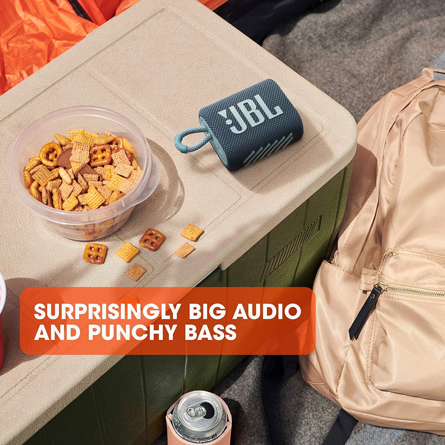 اسپیکر بلوتوثی جی بی ال مدل JBL Go 3 Portable Waterproof Speaker - ارسال 10 الی 15 روز کاری