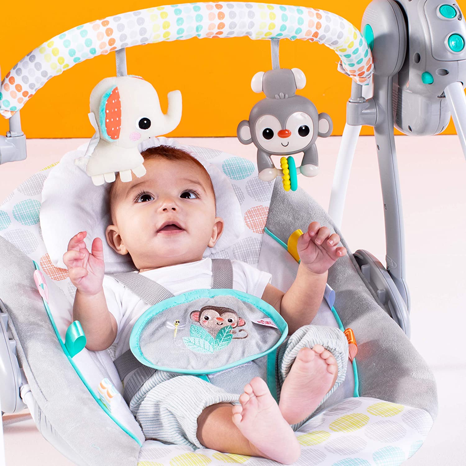 تاب قابل حمل کودک Bright Starts مدل Bright Starts Whimsical Wild - ارسال ۱۰ الی ۱۵ روز کاری