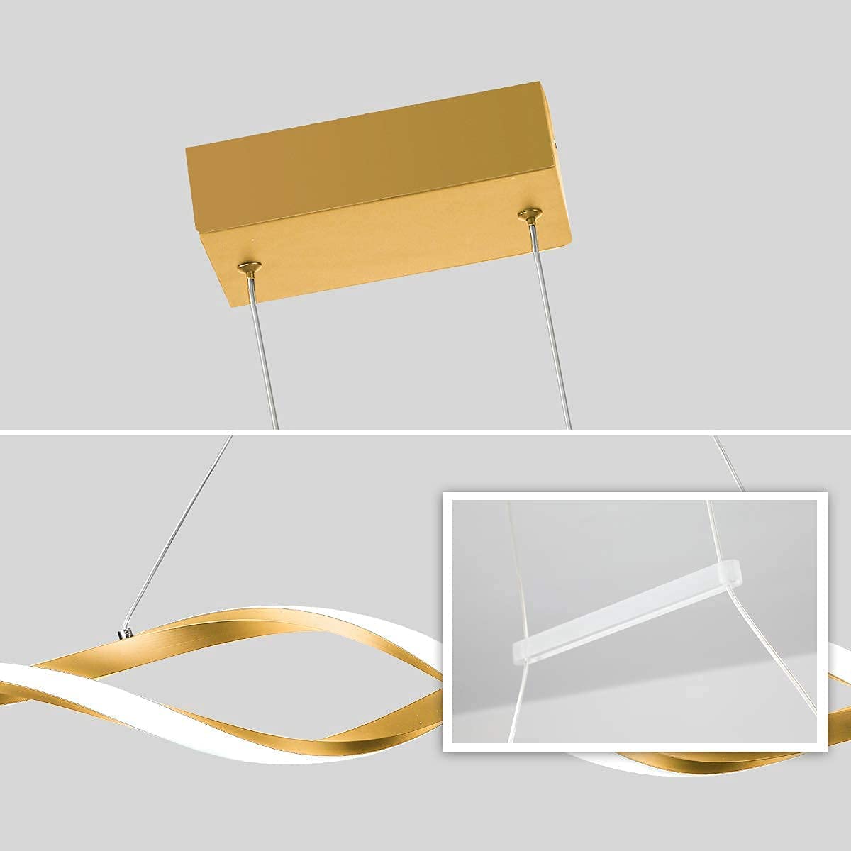 لوستر Ganeed Modern ChandelierDimmable LED - ارسال ۱۰ الی ۱۵ روز کاری