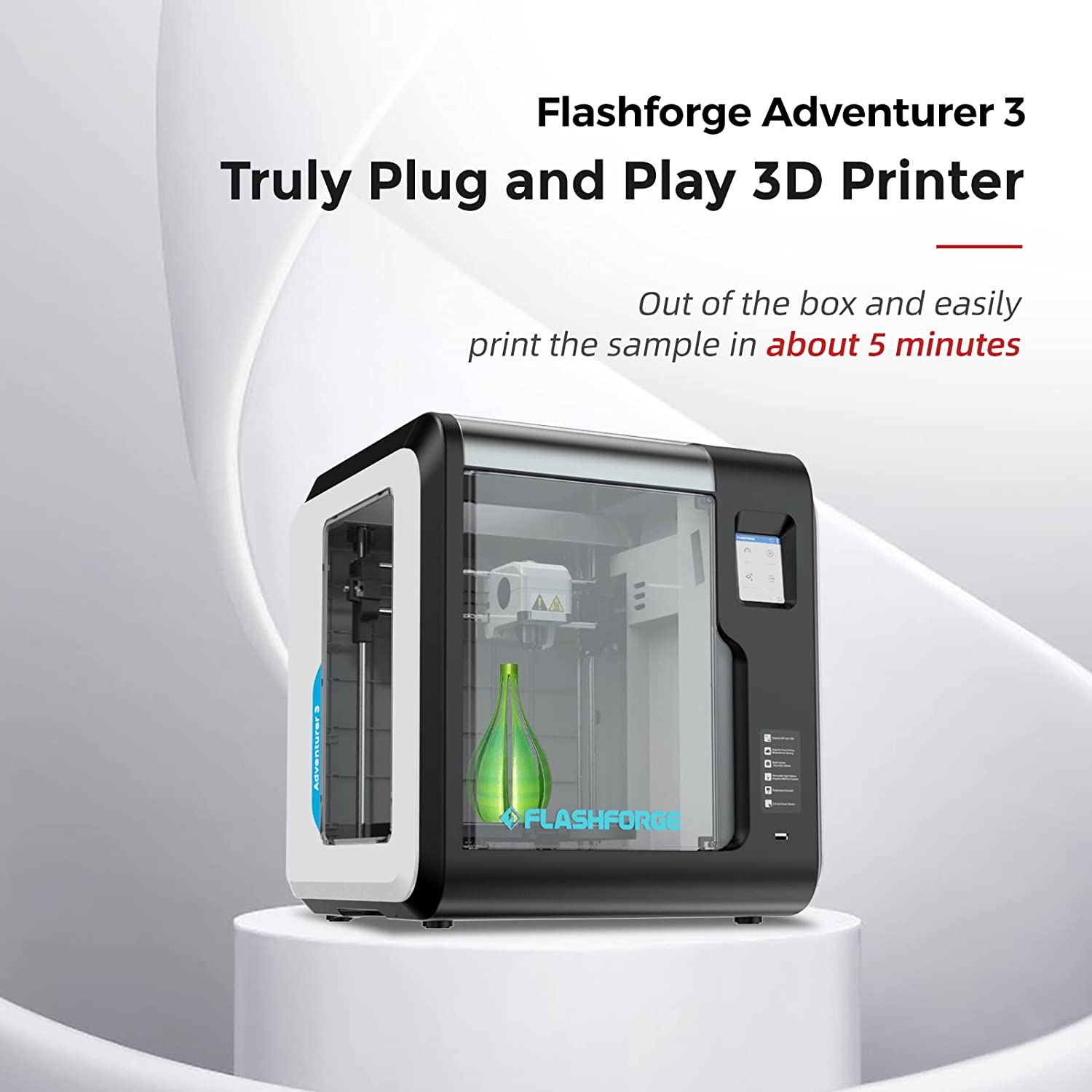 پرینتر سه بعدی Flashforge Adventurer 3 3D Printer - ارسال 10 الی 15 روز کاری