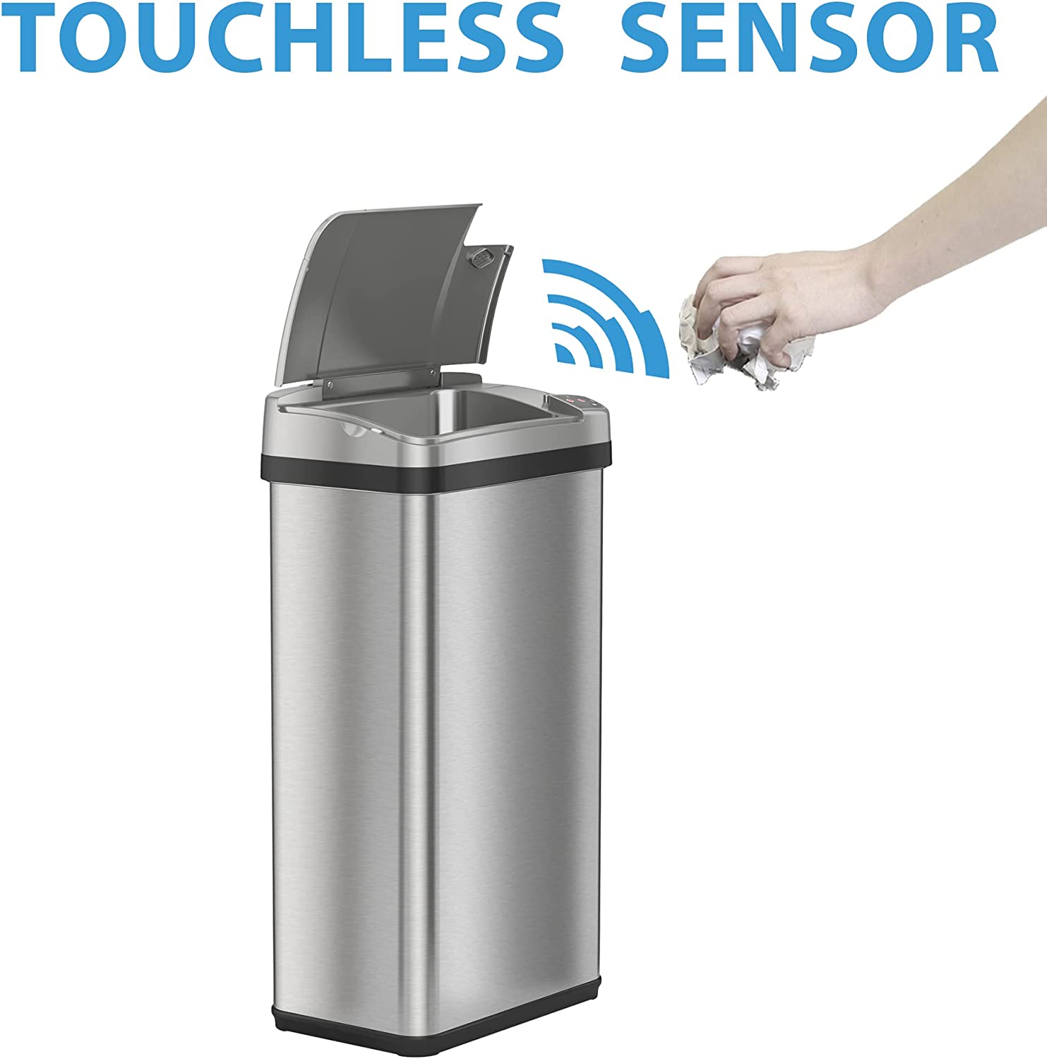 سطل زباله هوشمند با فیلتر بو مدل iTouchless 4 Gallon - ارسال 10 الی 15 روز کاری