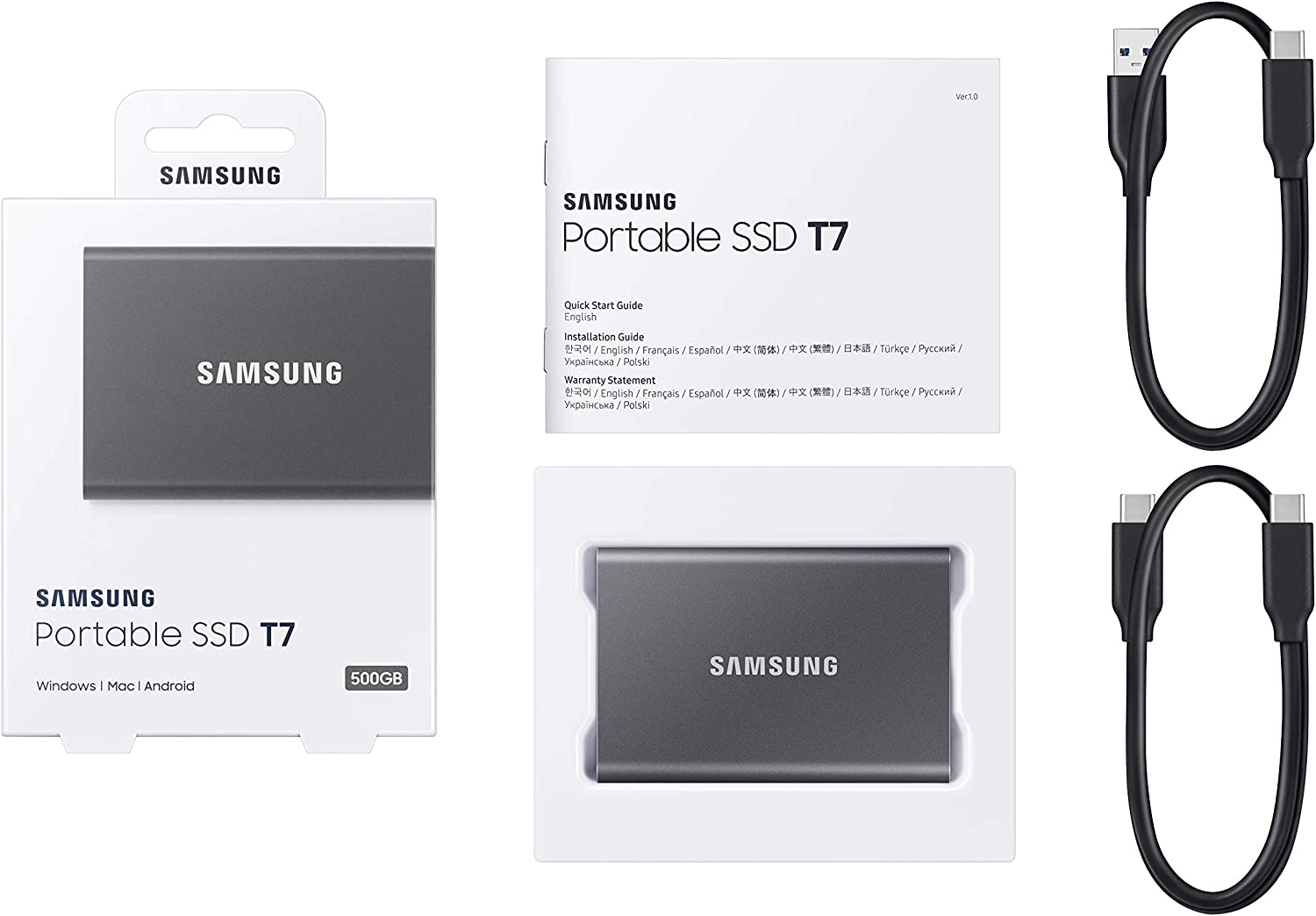 هارد اس اس دی اکسترنال مدل SAMSUNG T7 Portable SSD 2TB - ارسال 15 الی 20 روز کاری