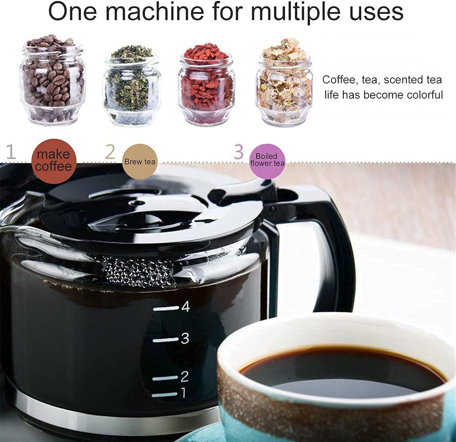 قهوه ساز خانگی اتوماتیک خانگی مدل BREAUX Household Automatic - ارسال 20 الی 25 روز کاری