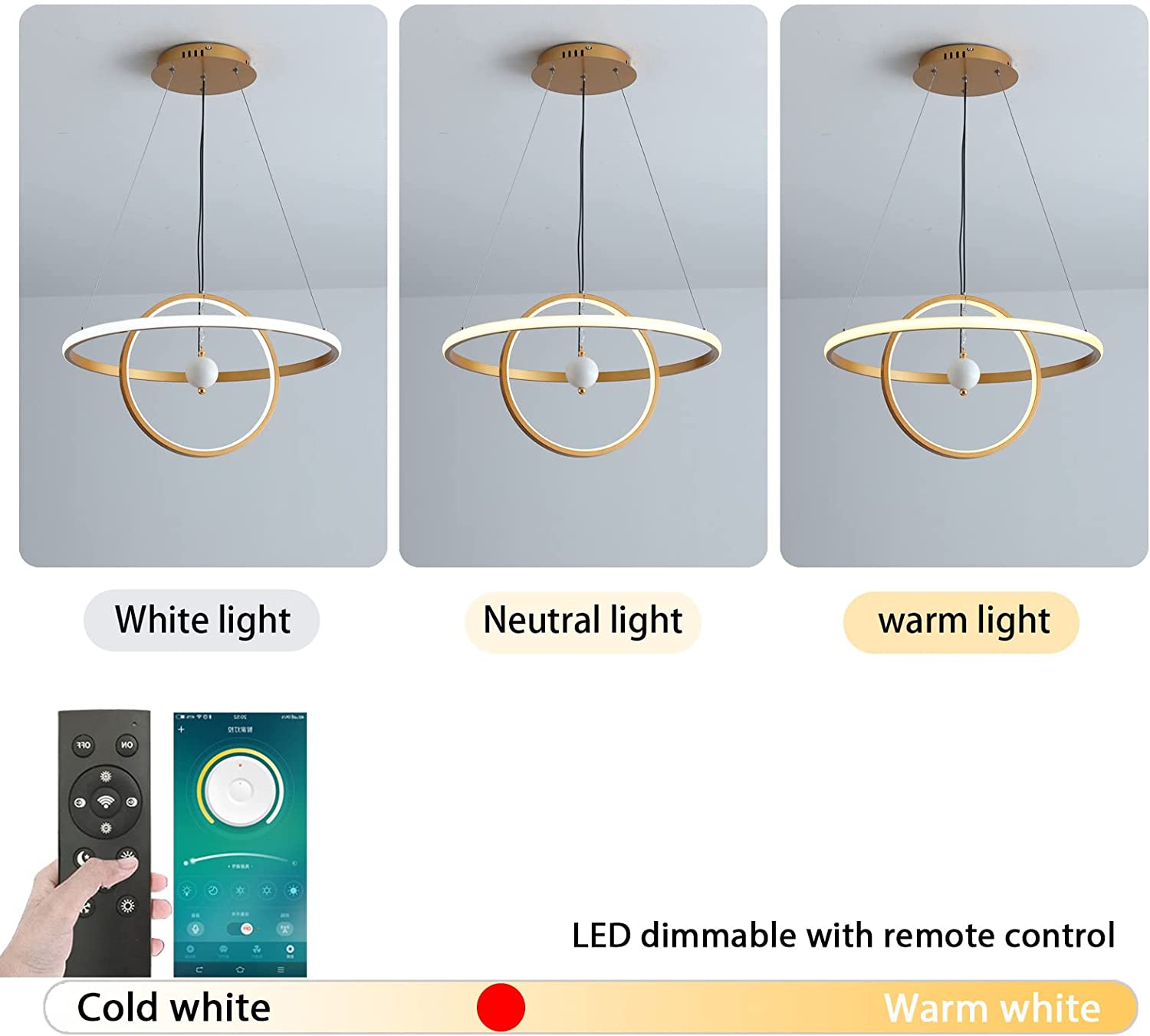 لوستر Modern LED Chandelier Pendant Light - ارسال ۱۰ الی ۱۵ روز کاری