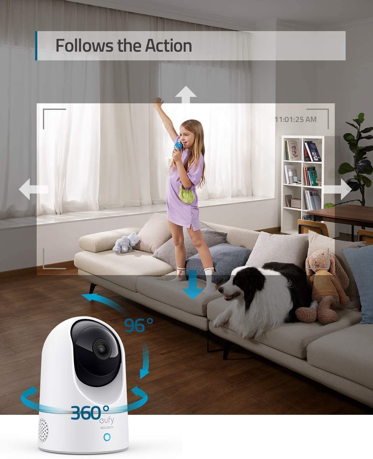 دوربین امنیتی بی سیم خانگی مدل eufy Security 2K Indoor T8410223 - ارسال ۱۰ الی ۱۵ روز کاری