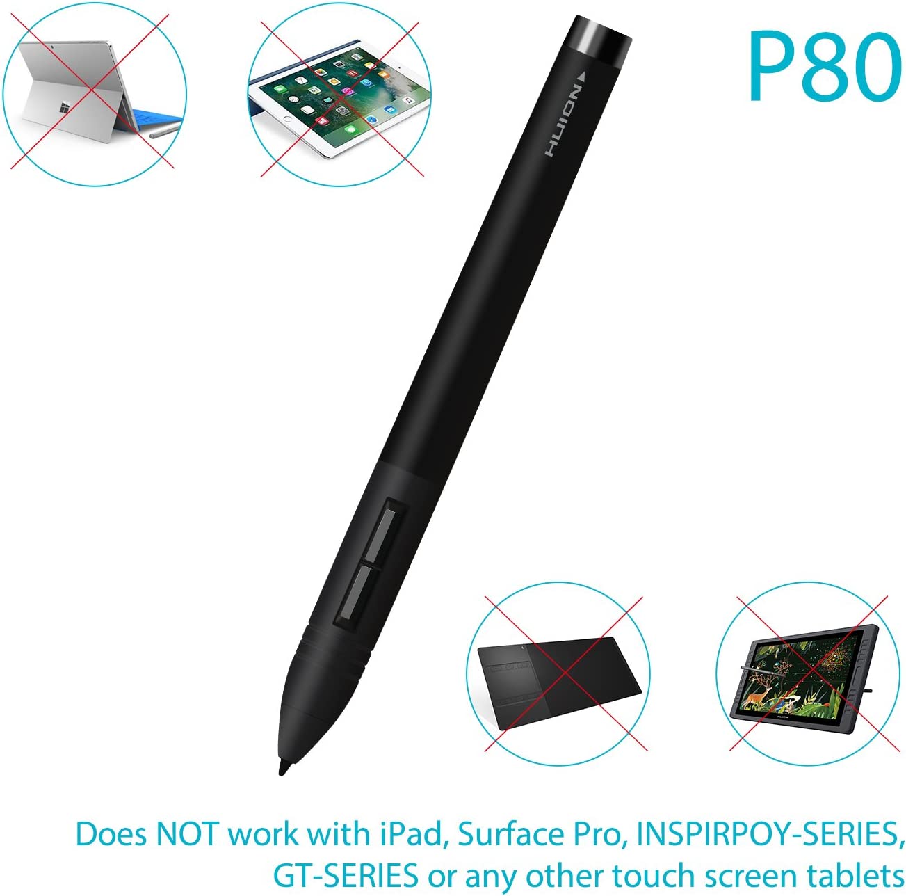 قلم هویون مدل Huion P80 - ارسال 20 الی 25 روز کاری