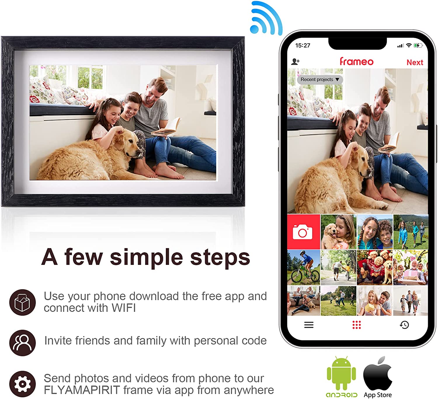 مشخصات قاب عکس دیجیتال مدل FLYAMAPIRIT Digital Picture ارسال 25 الی
