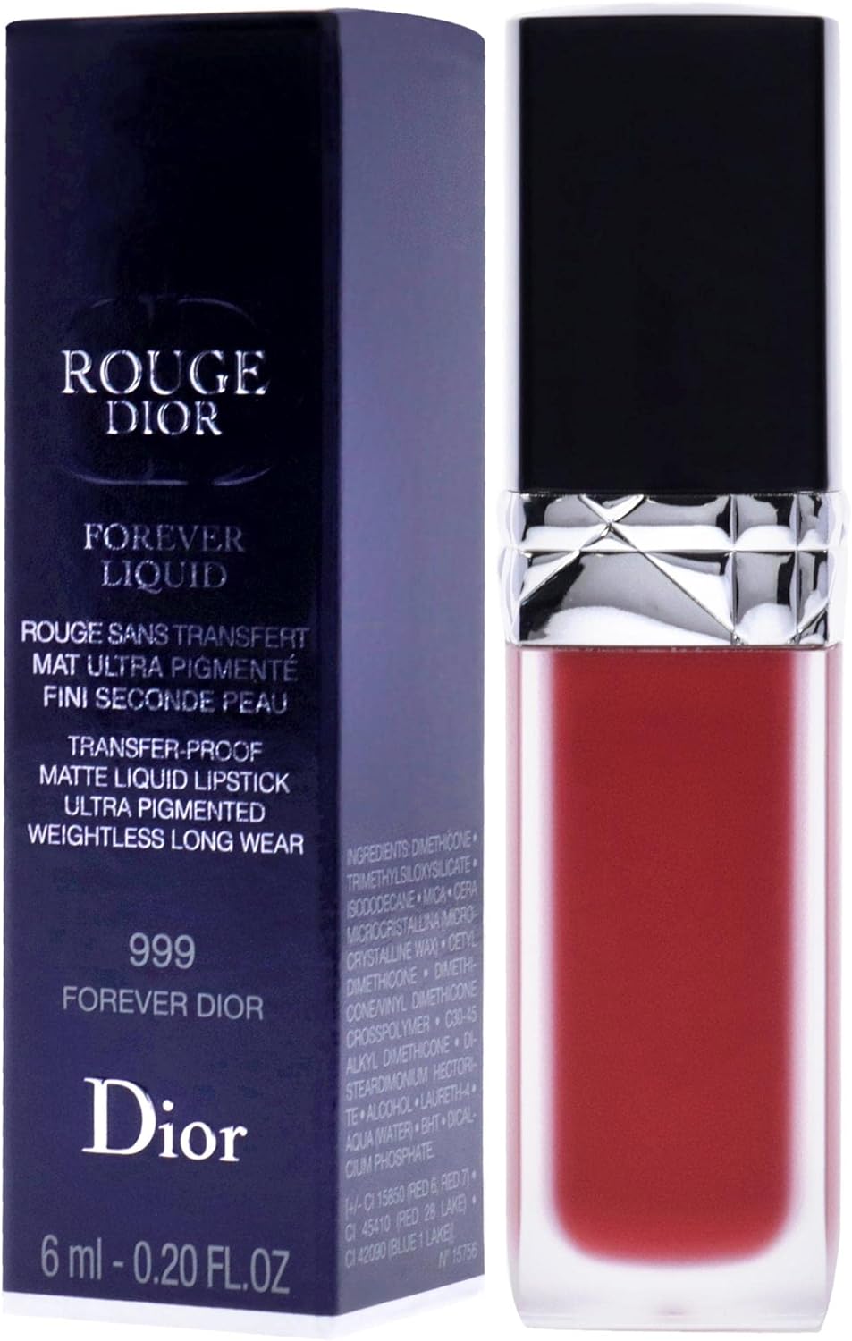 رژ لب مایع مات کریستین دیور مدل Christian Dior Forever Rouge 999 - ارسال 10 الی 15 روز کاری