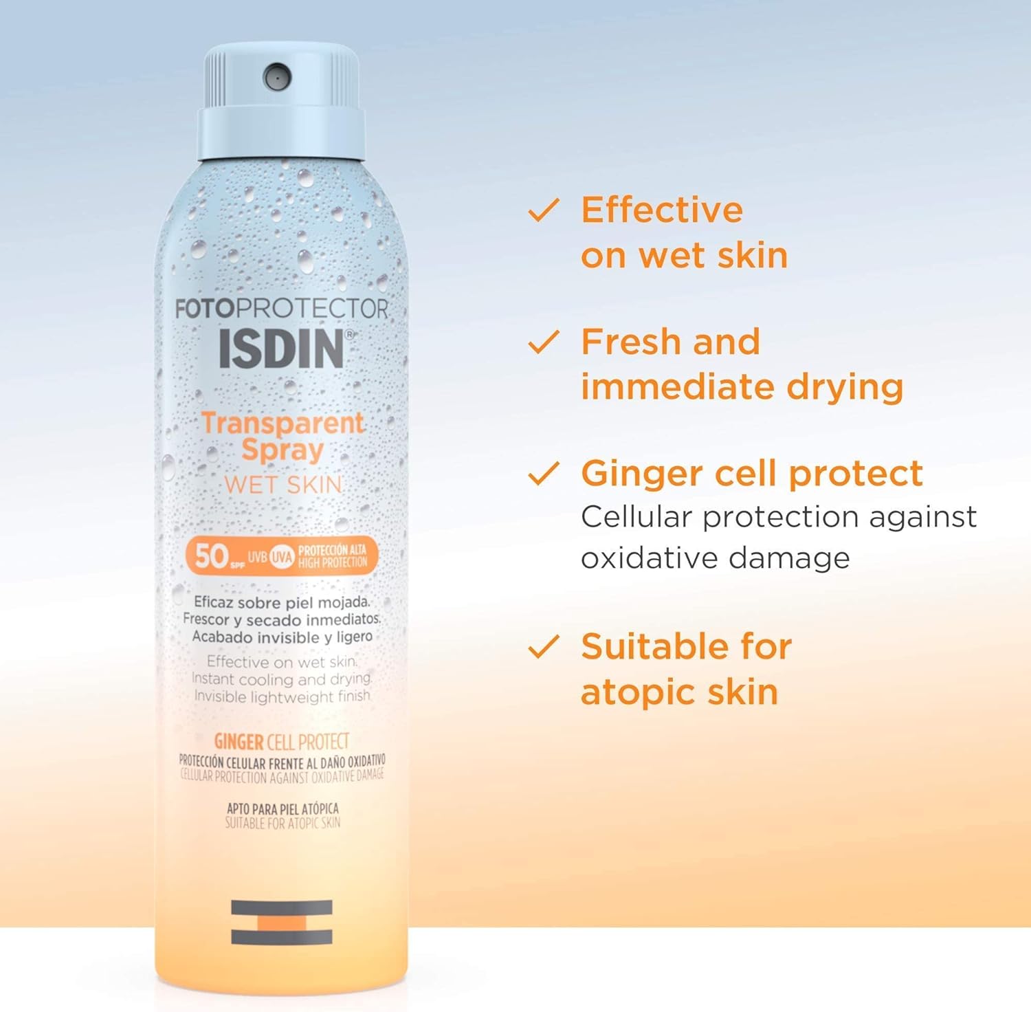 اسپری ضد آفتاب ایزدین مدل Isdin Fotoprotector Transparent - ارسال 10 الی 15 روز کاری