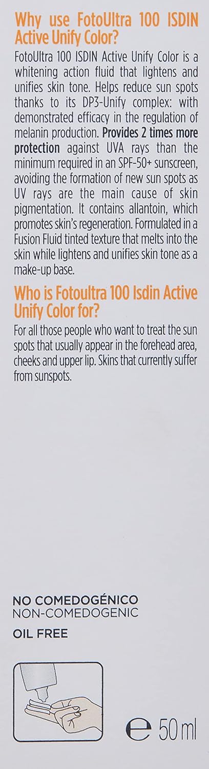 فلوئید ضدآفتاب ایزدین مدل Isdin Foto Ultra 100 Active - ارسال 25 الی 30 روز کاری
