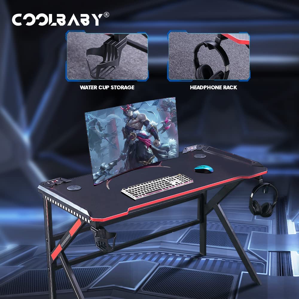 میز گیمینگ COOLBABY Gaming Desk Z Shaped Large - ارسال ۱۰ الی ۱۵ روز کاری
