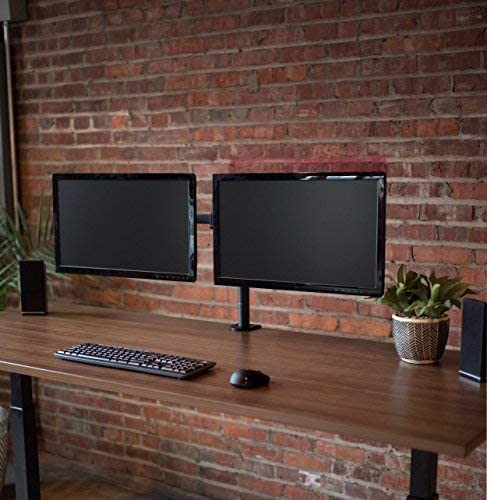پایه نگهدارنده مانیتور Dual LCD LED Monitor Desk Mount Stand with C-clamp and Bolt - ارسال ۱۰ الی ۱۵ روز کاری