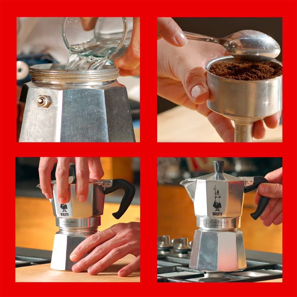 اسپرسوساز بیالتی 3 فنجان Bialetti 3 Cups Moka Espresso Maker Be-1162 - ارسال ۱۰ الی ۱۵ روز کاری