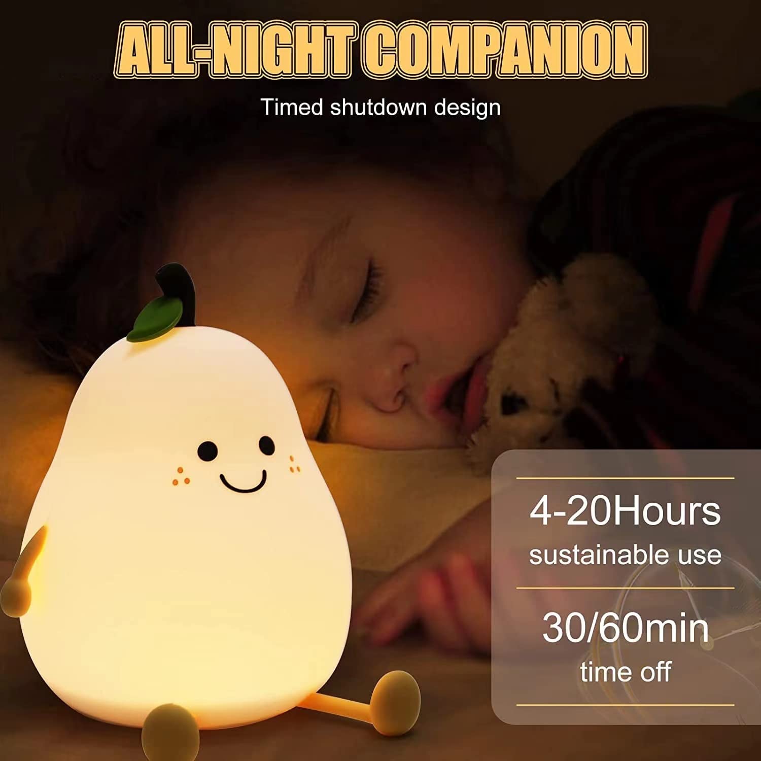 چراغ رومیزی شارژی کودکان Doeek Kids Night Light - ارسال ۱۰ الی ۱۵ روز کاری