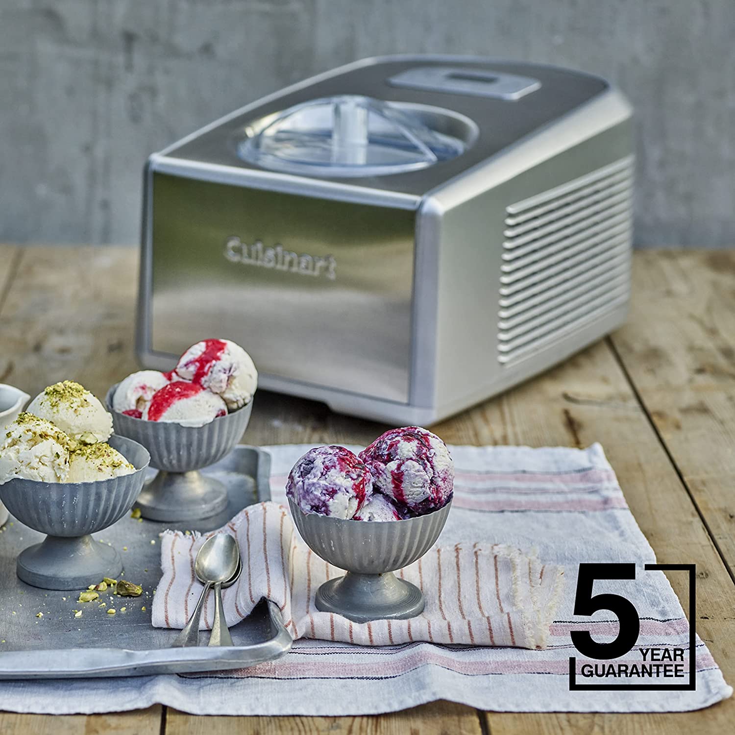 دستگاه بستنی ساز مدل Cuisinart Ice Cream - ارسال 10 الی ۱۵ روز کاری