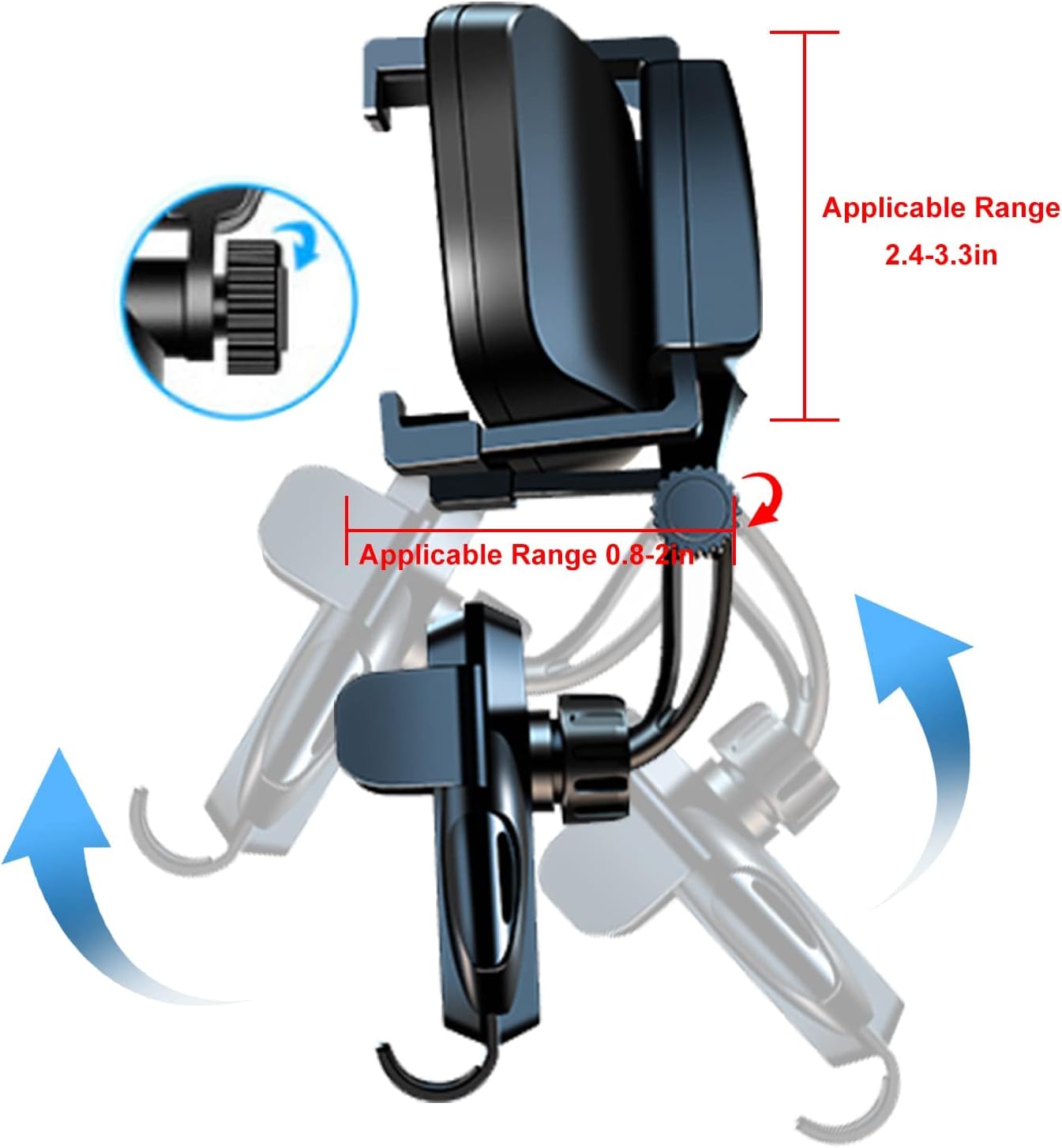 نگهدارنده تلفن قابل تنظیم ماشین مدل SYOSI Retractable Car Phone Holder - ارسال 10 الی 15 روز کاری