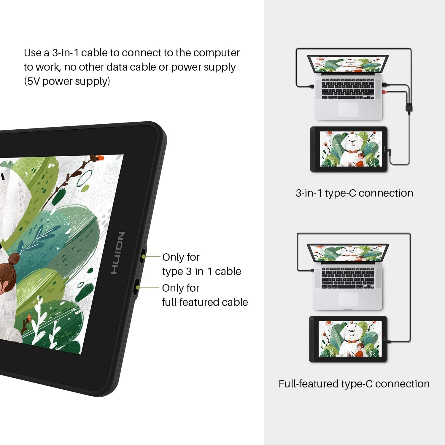 تبلت طراحی هویون HUION KAMVAS 12 Drawing Tablet - ارسال ۱۰ الی ۱۵ روز کاری