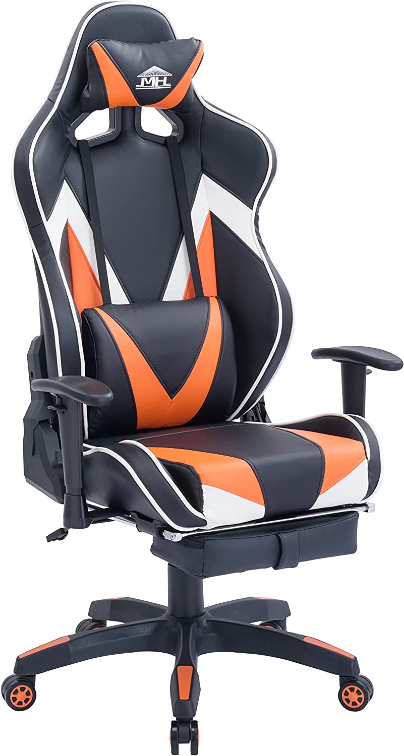 صندلی بازی کامپیوتری Multi Home Furniture MH-8885 مشکی نارنجی - ارسال ۱۰ الی ۱۵ روز کاری