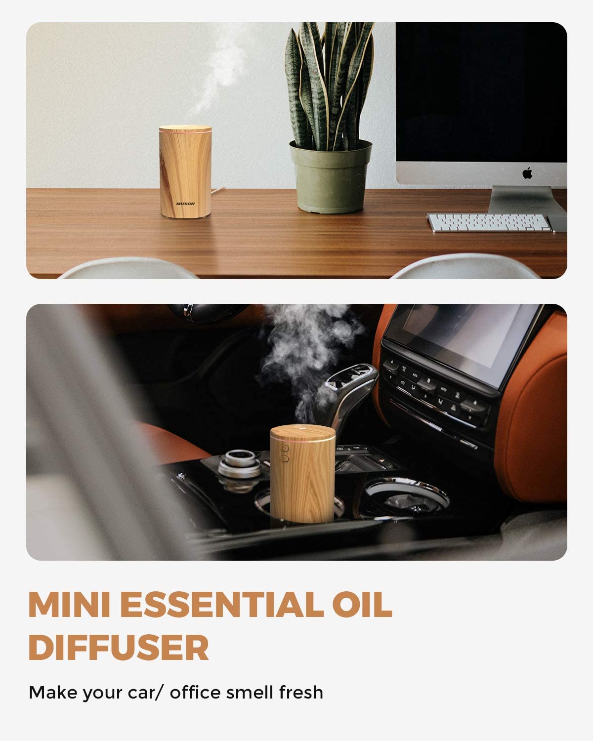 پخش کننده عطر muson Mini Essential Oil Diffuser - ارسال ۱۰ الی ۱۵ روز کاری