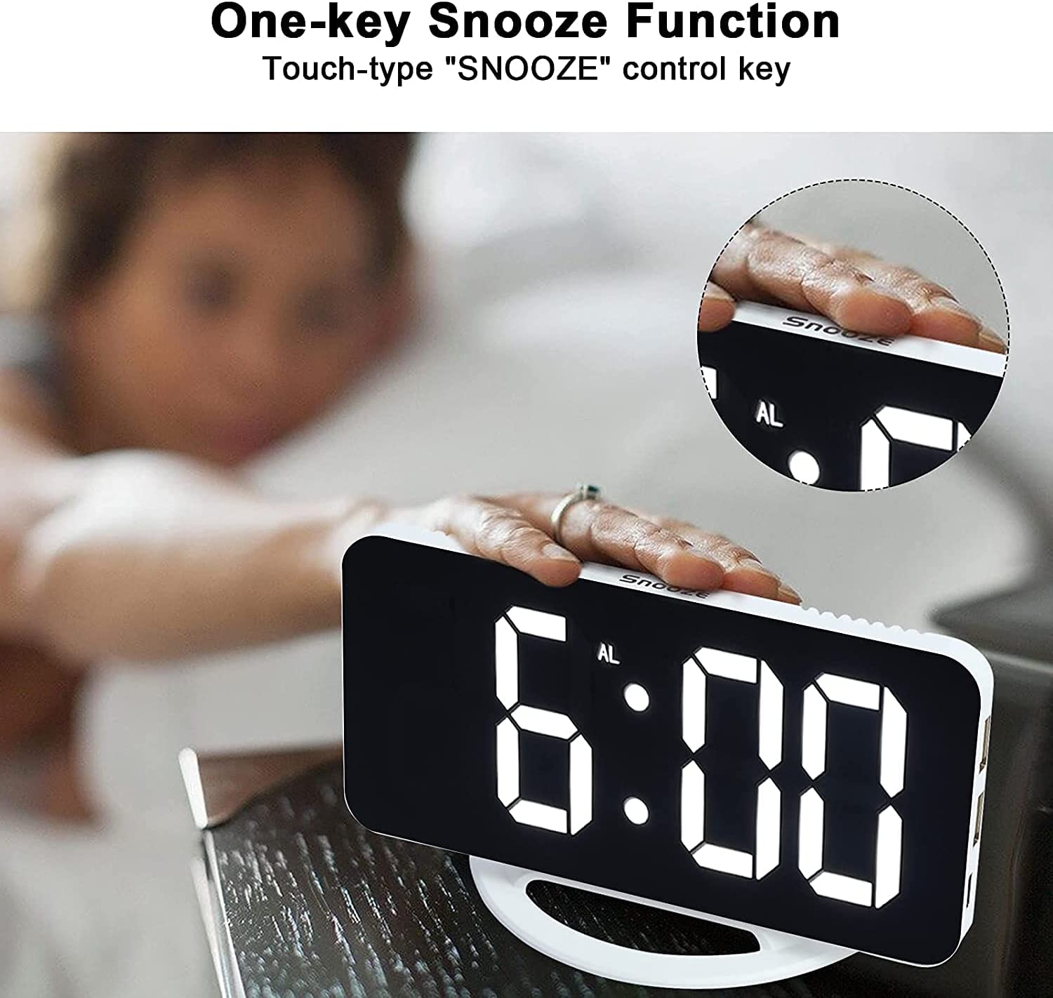 ساعت رومیزی دیجیتال Digital Alarm Clock - ارسال ۱۰ الی ۱۵ روز کاری