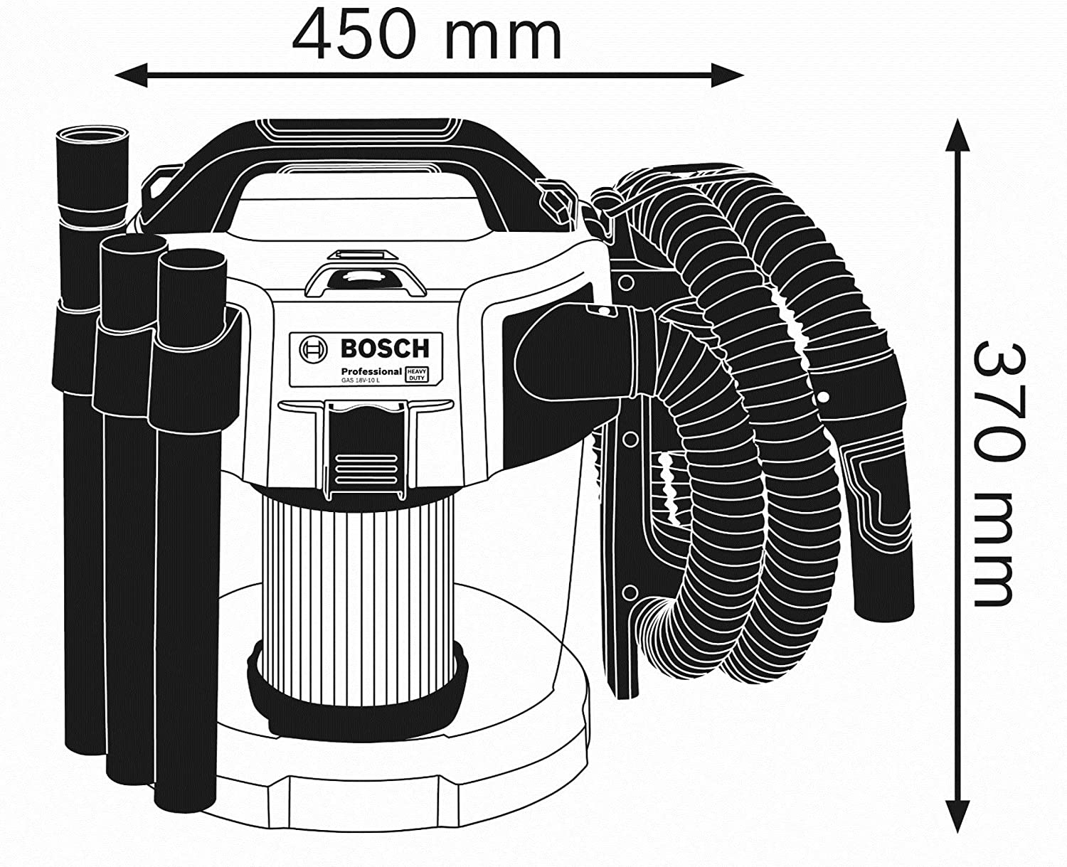 جارو برقی بوش مدل Bosch Professional 06019C6300 - ارسال ۱۰ الی ۱۵ روز کاری