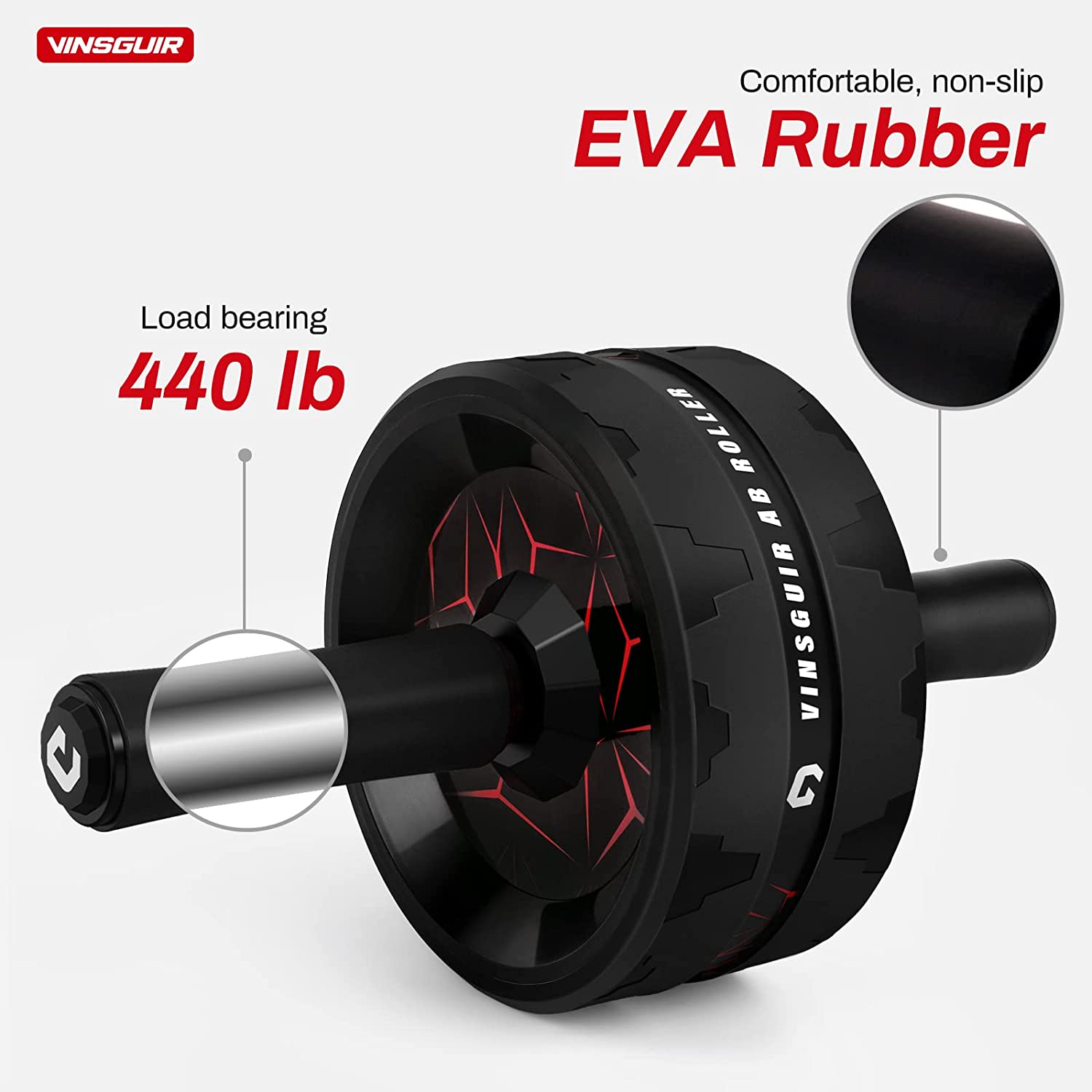 چرخ تمرین شکم مدل Vinsguir Ab Roller for Abs - ارسال 25 الی 30 روز کاری