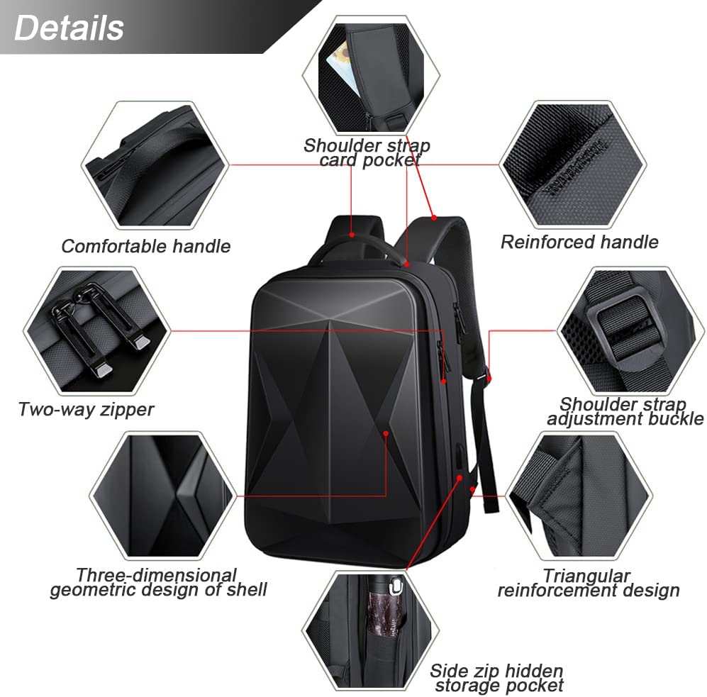 کوله پشتی لپ تاپ مدل Mofish Hard Shell Laptop Backpack - ارسال 10 الی 15 روز کاری