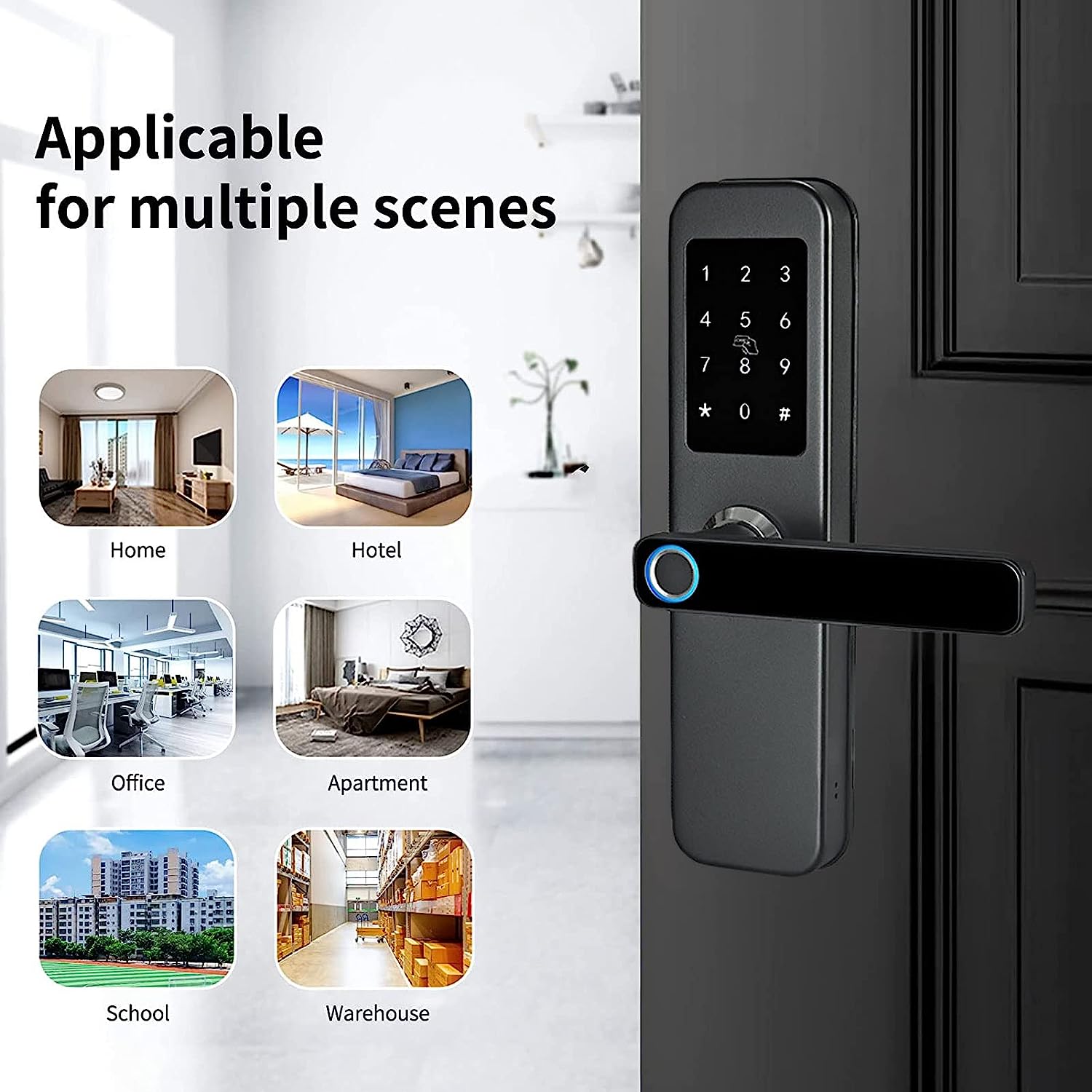 قفل درب هوشمند مدل TDOO Smart Door Lock - ارسال ۱۰ الی ۱۵ روز کاری