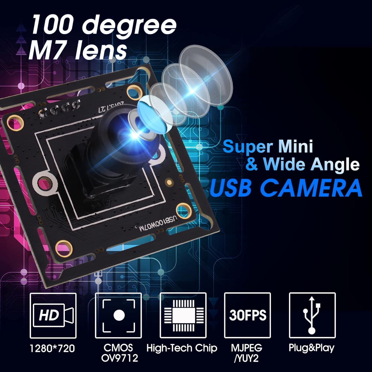 ماژول دوربین مدل ELP megapixel Super Mini - ارسال 20 الی 25 روز کاری