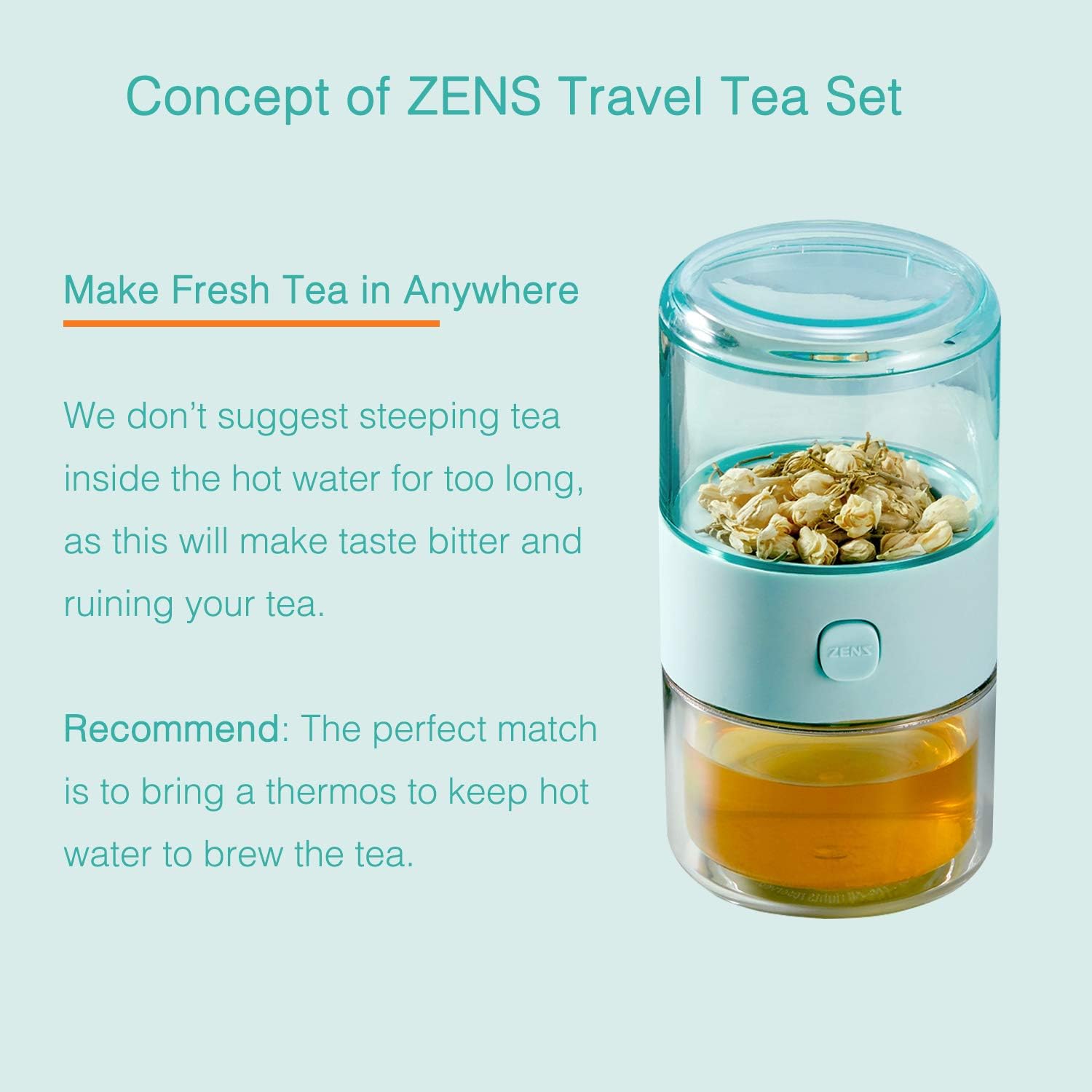 چای ساز و دمنوش ساز مسافرتی ZENS مدل L5500022-A - ارسال 10 الی 15 روز کاری