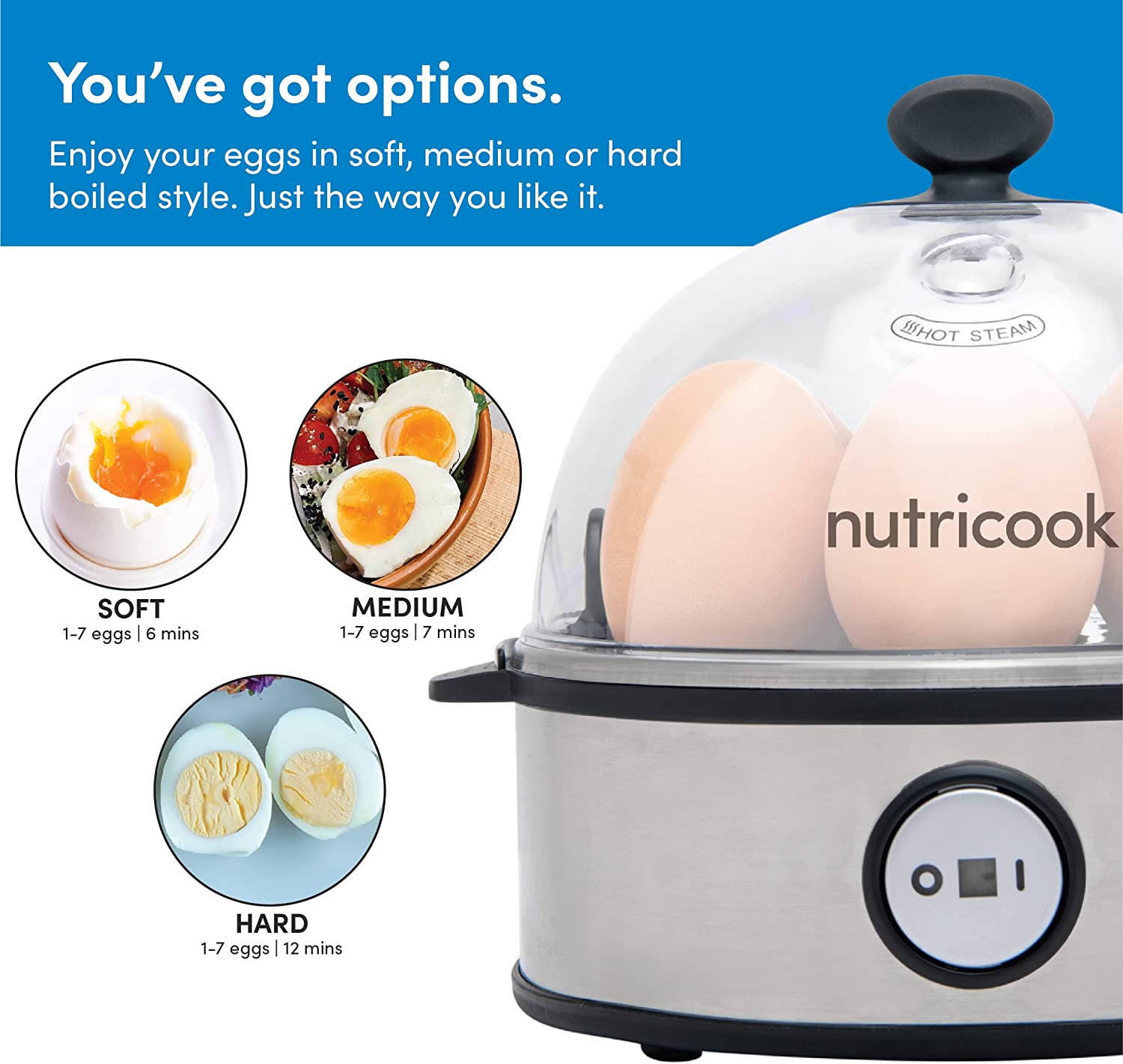 تخم مرغ پز سریع NutriCook مدل NC-EC360 - ارسال ۱۰ الی ۱۵ روز کاری