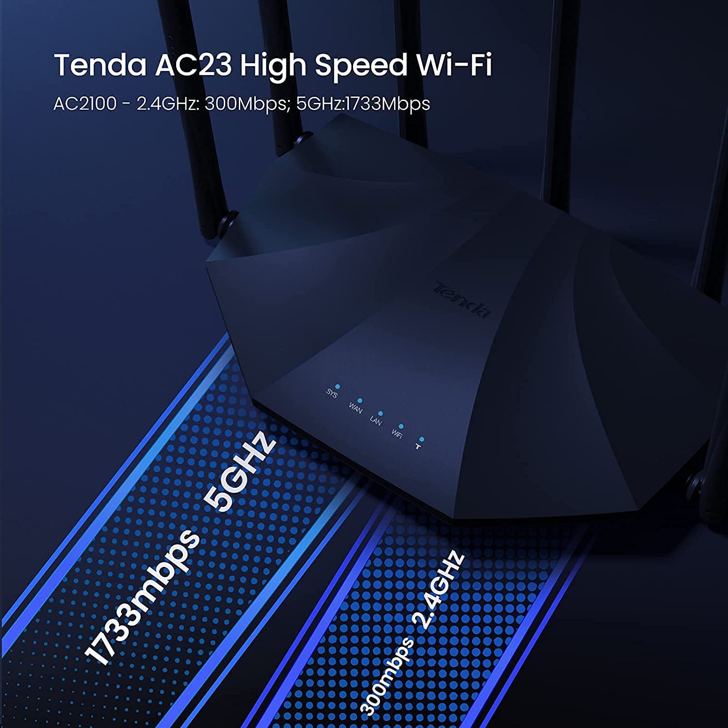 مودم روتر تندا Tenda مدل AC23 - ارسال ۱۰ الی ۱۵ روز کاری