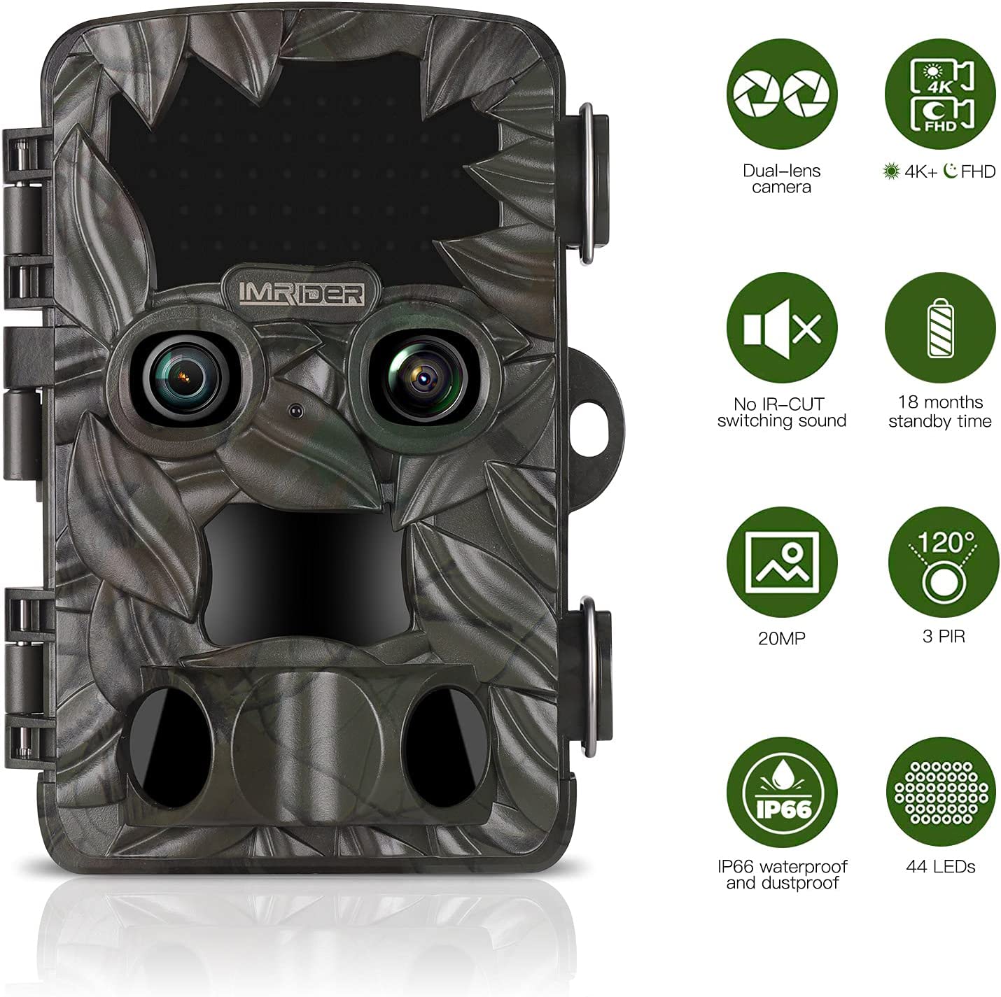 دوربین فیلم برداری حیات وحش Imrider Trail Camera Wildlife Game Camera Dual - ارسال 15 الی 20 روز کاری