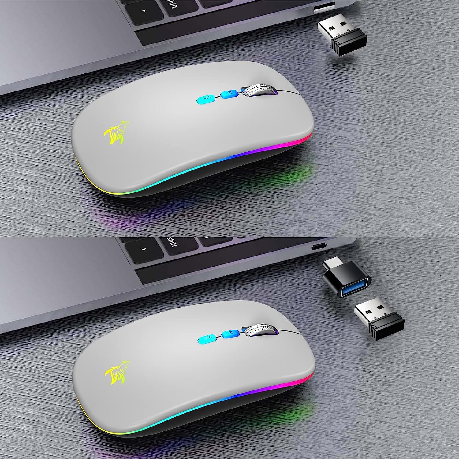 موس بی سیم مدل HOTLIFE LED Wireless Mouse - ارسال الی 10 الی 15 روز کاری