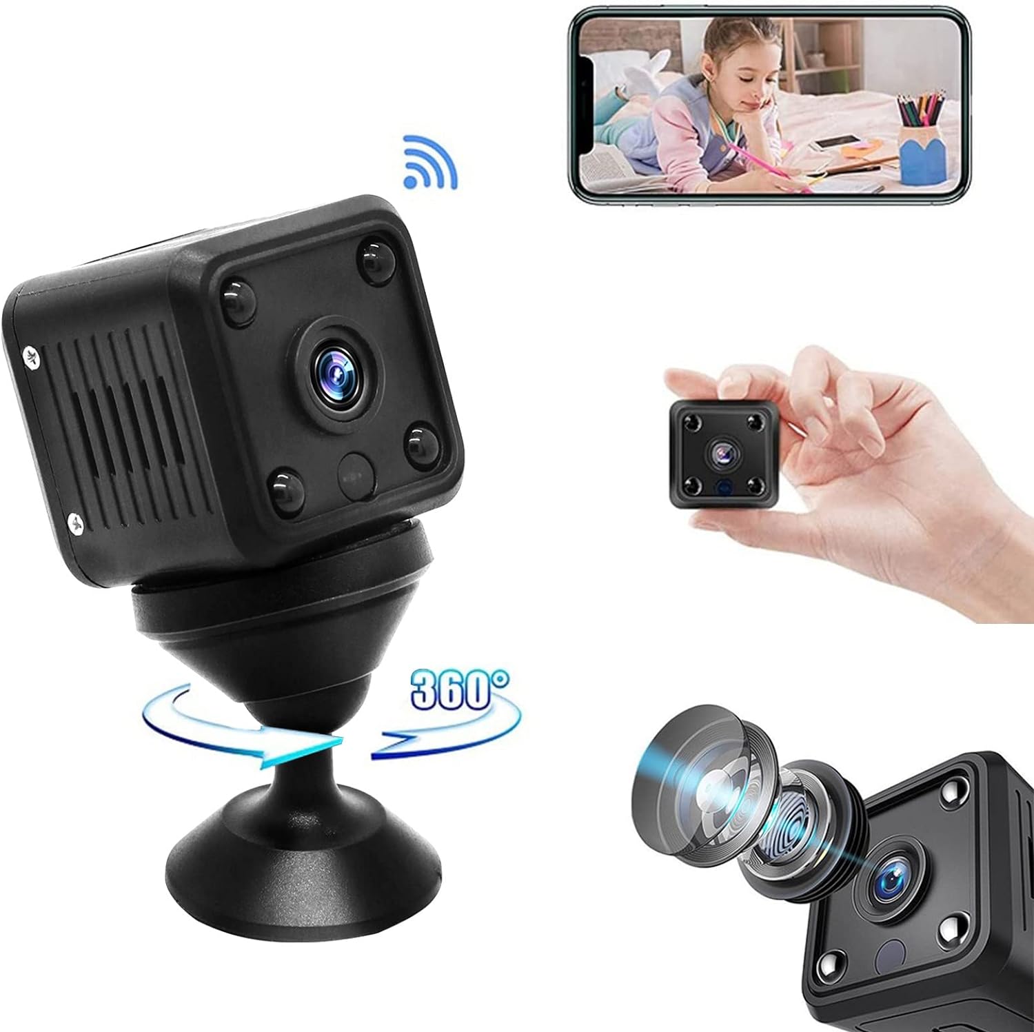 دوربین مخفی بی سیم با صدا مدل Secret Camera for Home - ارسال 25 الی 30 روز کاری