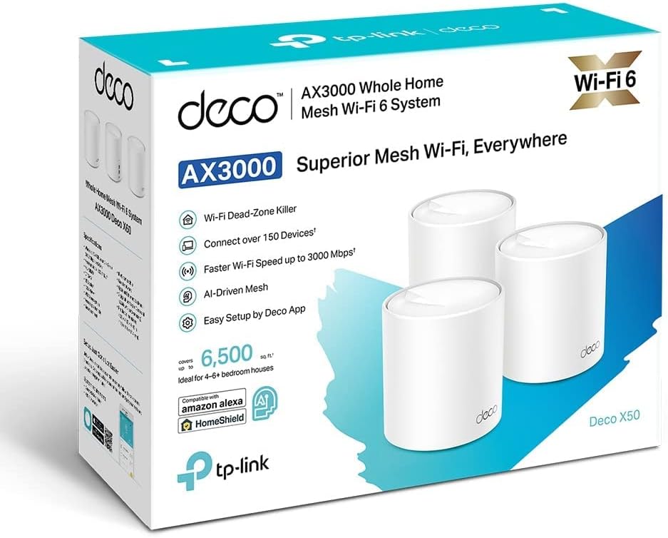 مش وای فای تی پی لینک پک سه تایی مدل TP-Link Deco X50 AX3000 - ارسال 10 الی 15 روز کاری