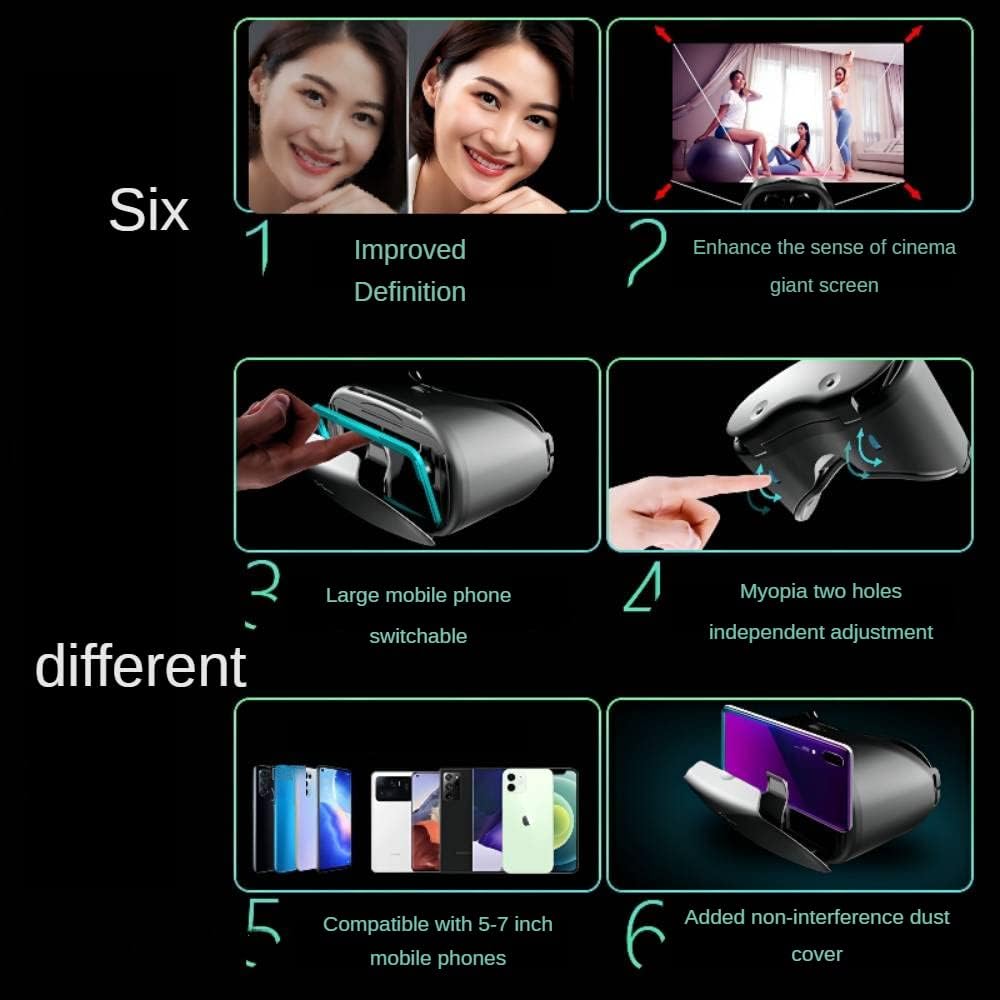 مشخصات هدست واقعیت مجازی با کنترل عینک مدل VRG Pro X7 VR Headset ...