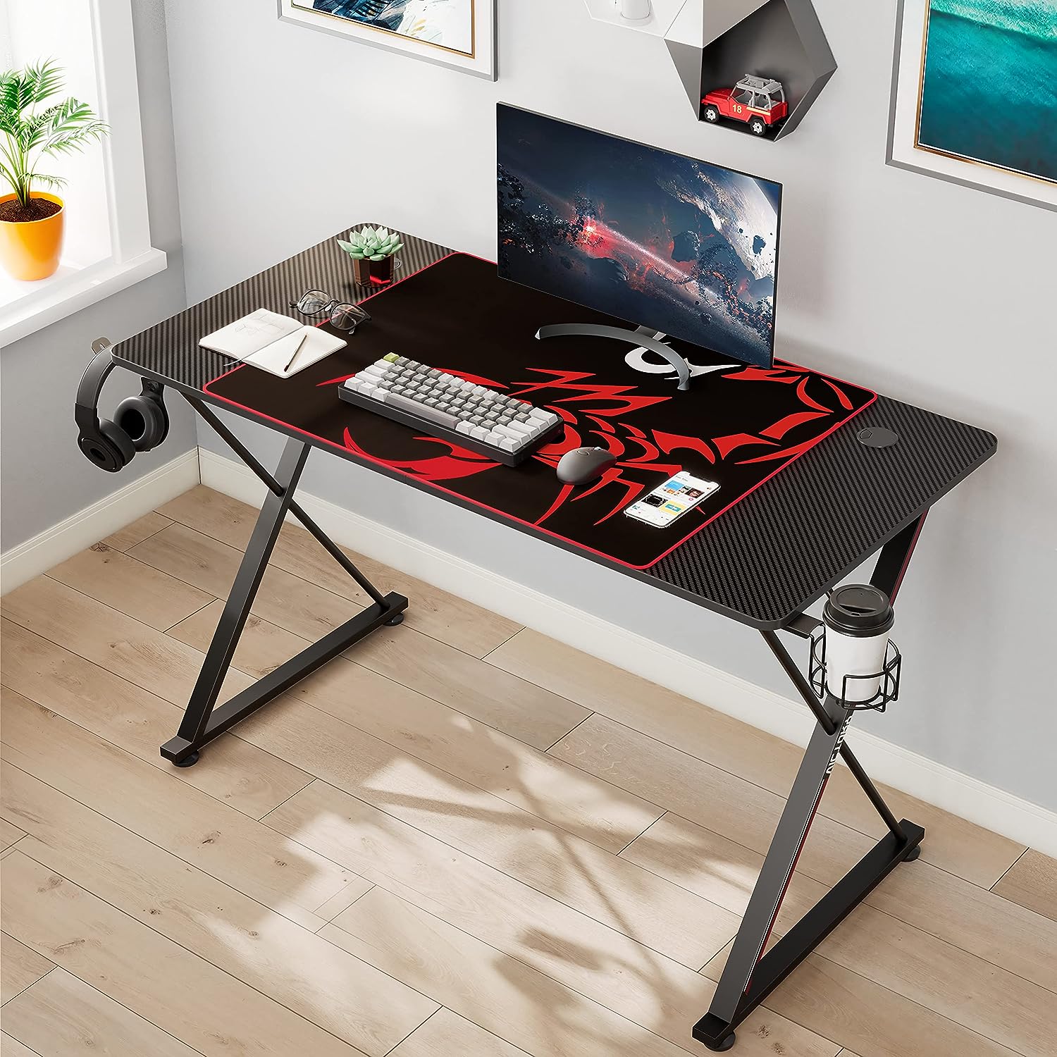 میز گیمینگ مدل EUREKA ERGONOMIC Gaming Desk 47 Inch - ارسال 15 الی 20 روز کاری