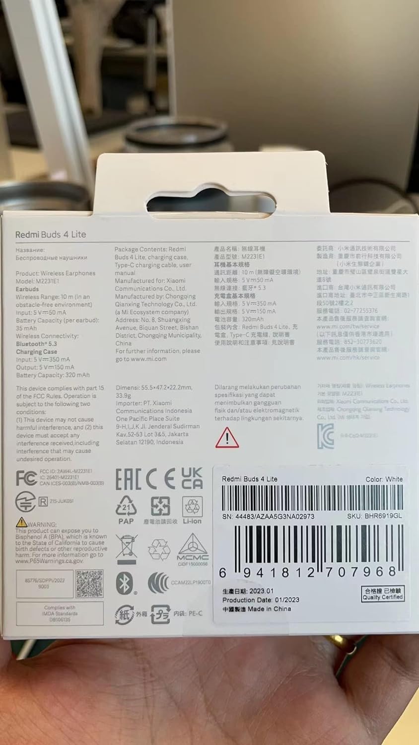 هدفون بلوتوثی شیائومی مدل Xiaomi Redmi Buds 4 Lite - ارسال 10 الی 15 روز کاری