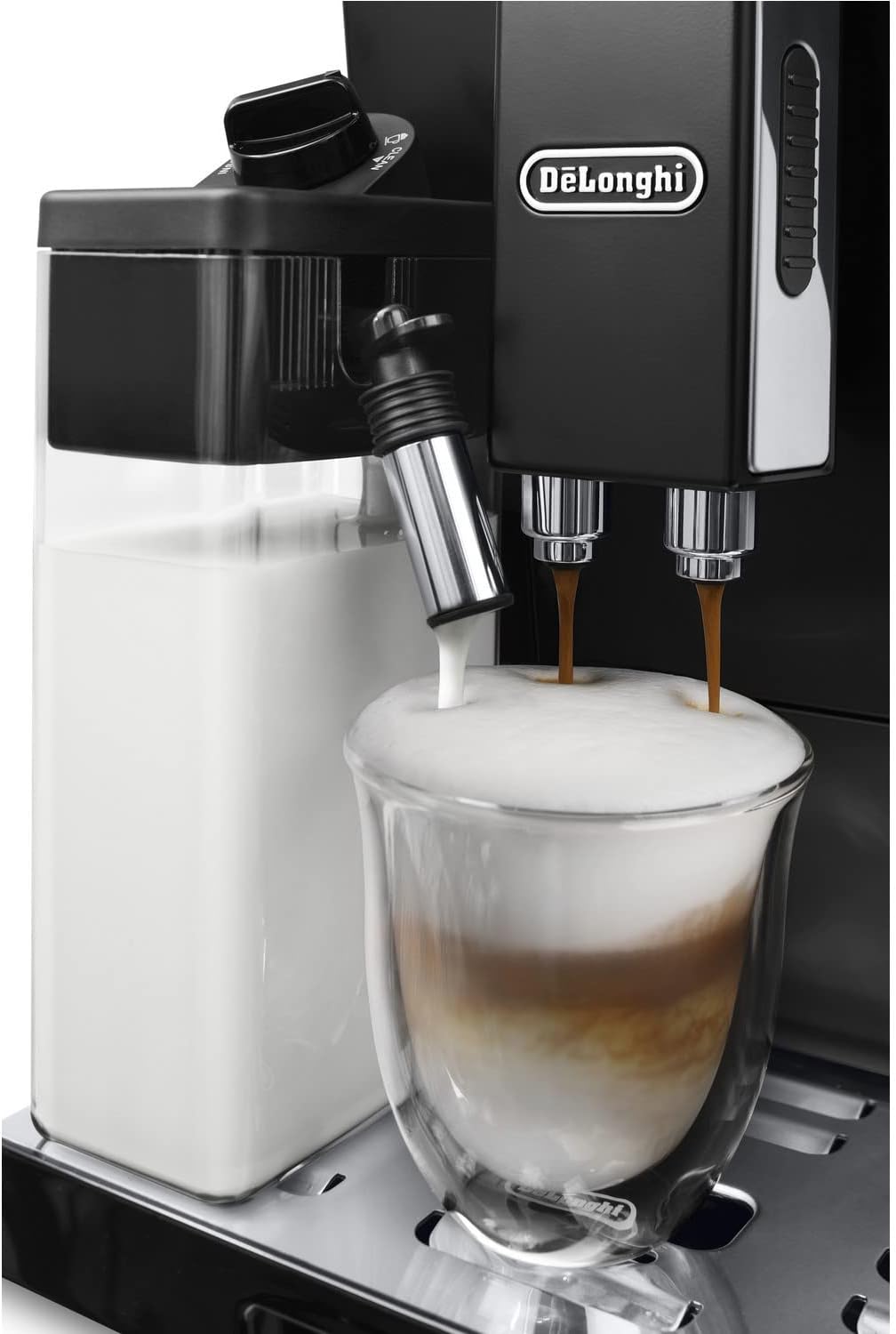 قهوه ساز تمام اتوماتیک با شیر خشک دلونگی مدل DeLonghi ECAM44.660.B - ارسال الی 10 الی 15 روز کاری