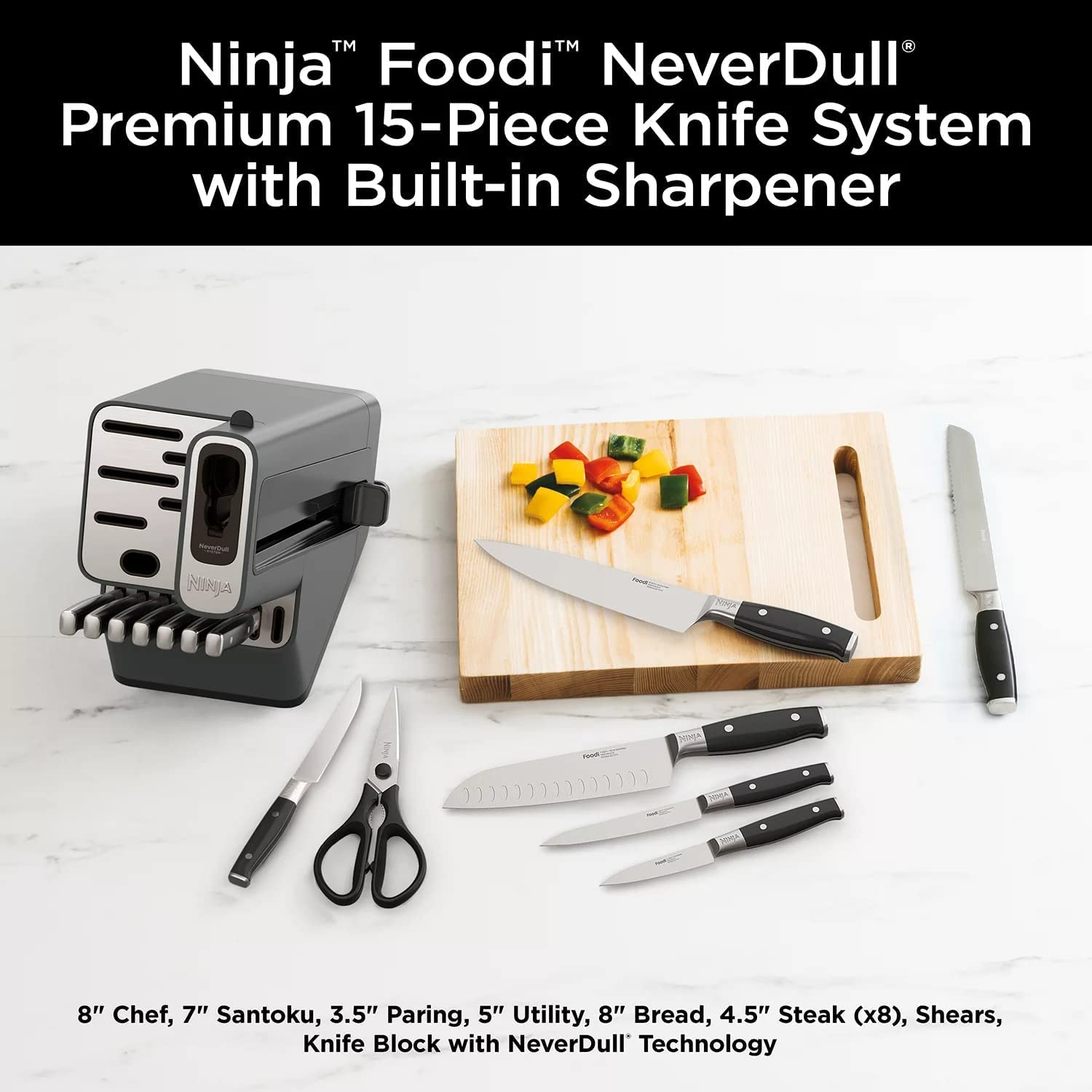 سرویس 15 تکه چاقوی نینجا مدل Ninja K32015A - ارسال 10 الی ۱۵ روز کاری