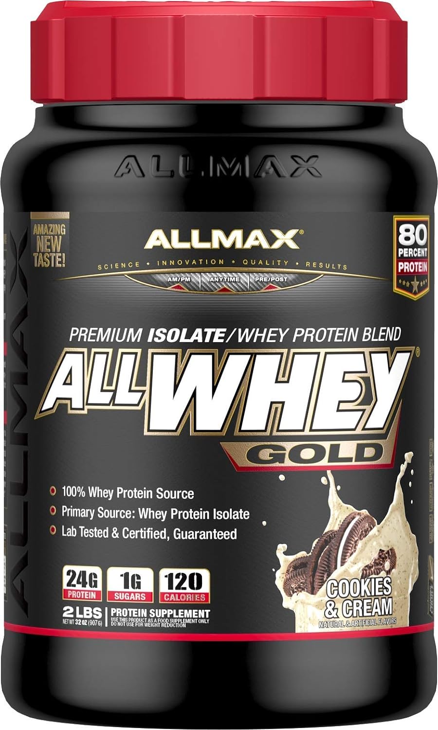 پروتئین وی آل وی گلد آلمکس مدل ALLMAX Nutrition AllWhey Gold - ارسال 15 الی 20 روز کاری