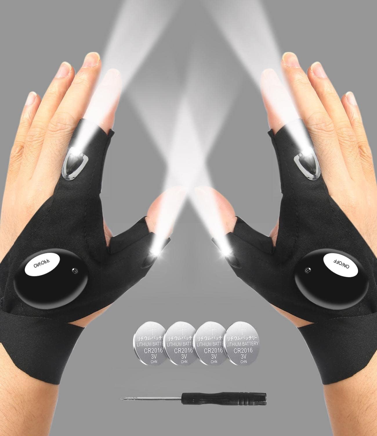 دستکش انگشتی چراغ قوه دار مدل LED Flashlight Gloves - ارسال 10 الی 15 روز کاری