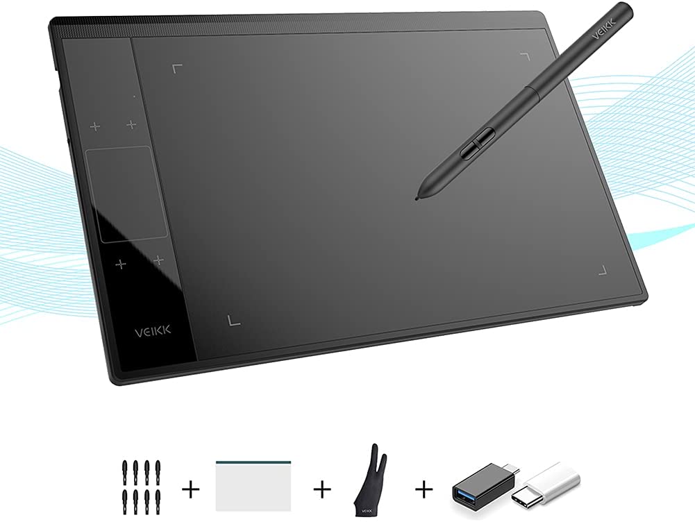 تبلت طراحی ویک VEIKK Drawing Tablet مدل  A30 - ارسال ۱۰ الی ۱۵ روز کاری