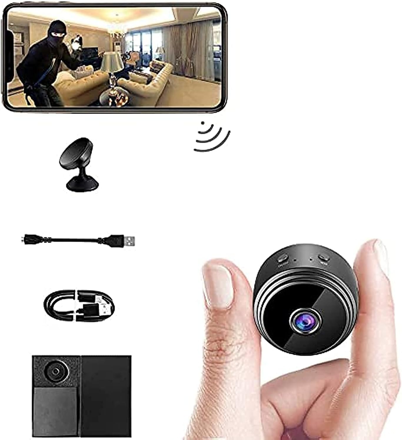 دوربین مخفی بی سیم قابل حمل مدل ALLBIZ Mini Camera - ارسال 10 الی 15 روز کاری